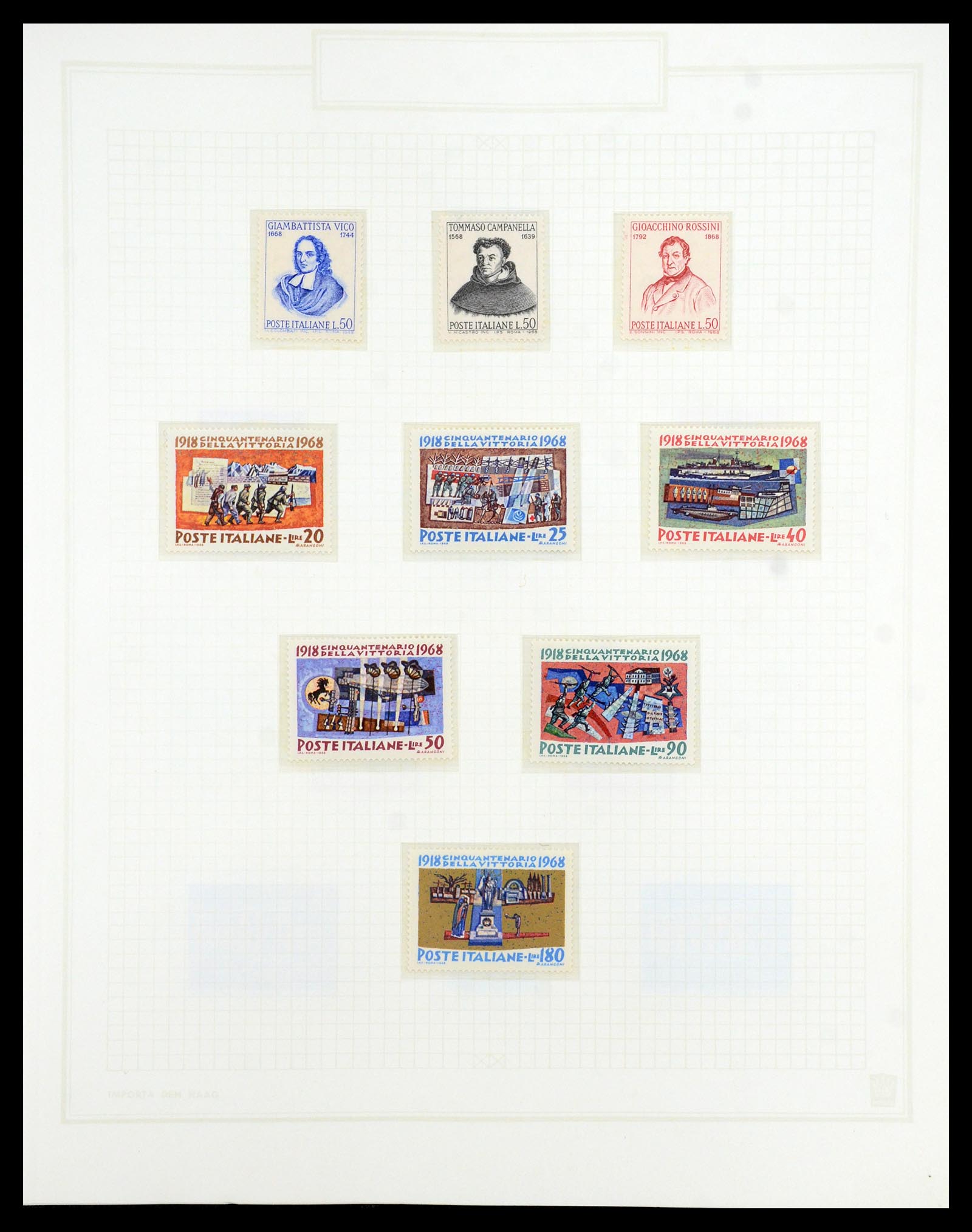 36417 086 - Postzegelverzameling 36417 Italië en Staten 1850-2001.