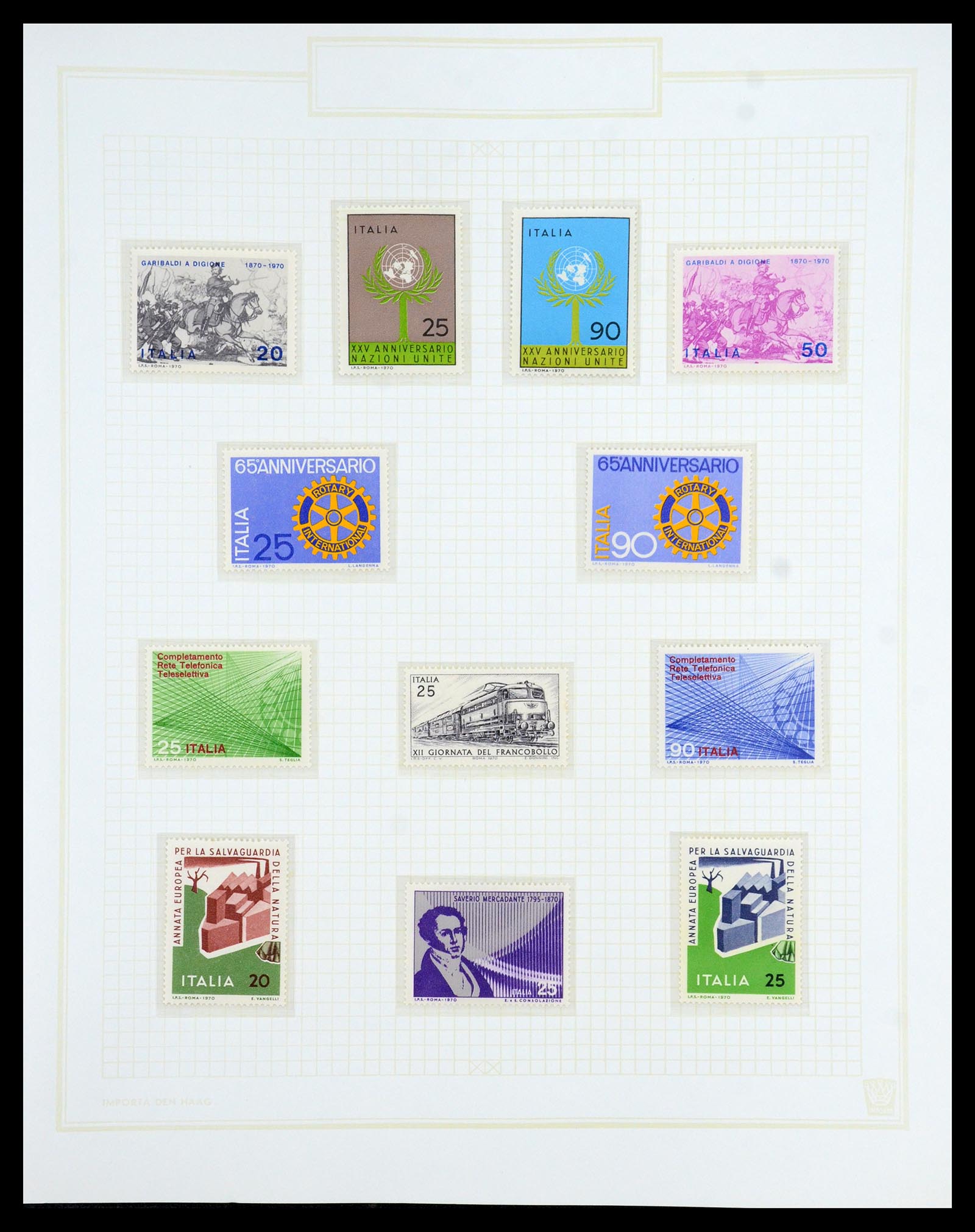 36417 090 - Postzegelverzameling 36417 Italië en Staten 1850-2001.