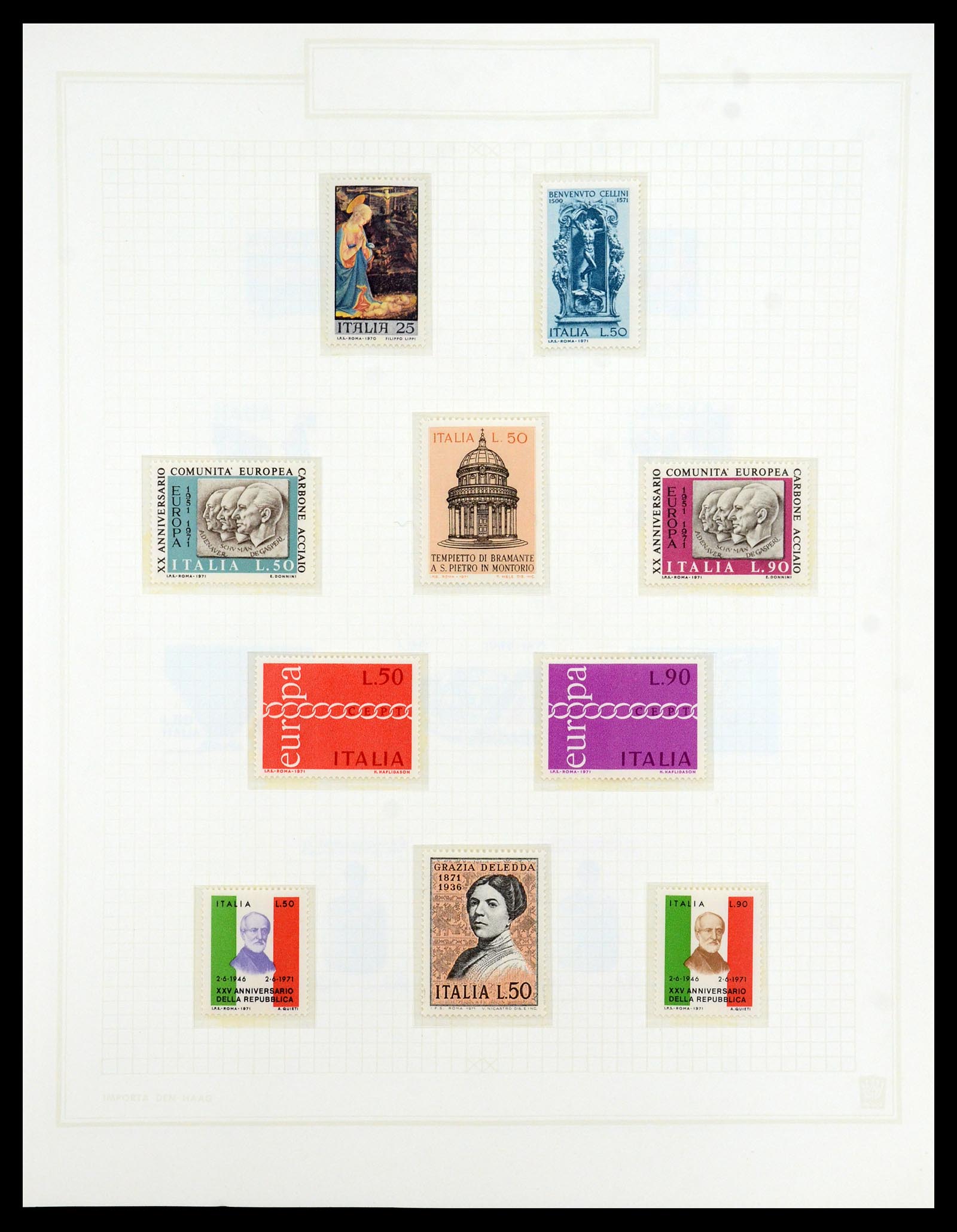 36417 091 - Postzegelverzameling 36417 Italië en Staten 1850-2001.