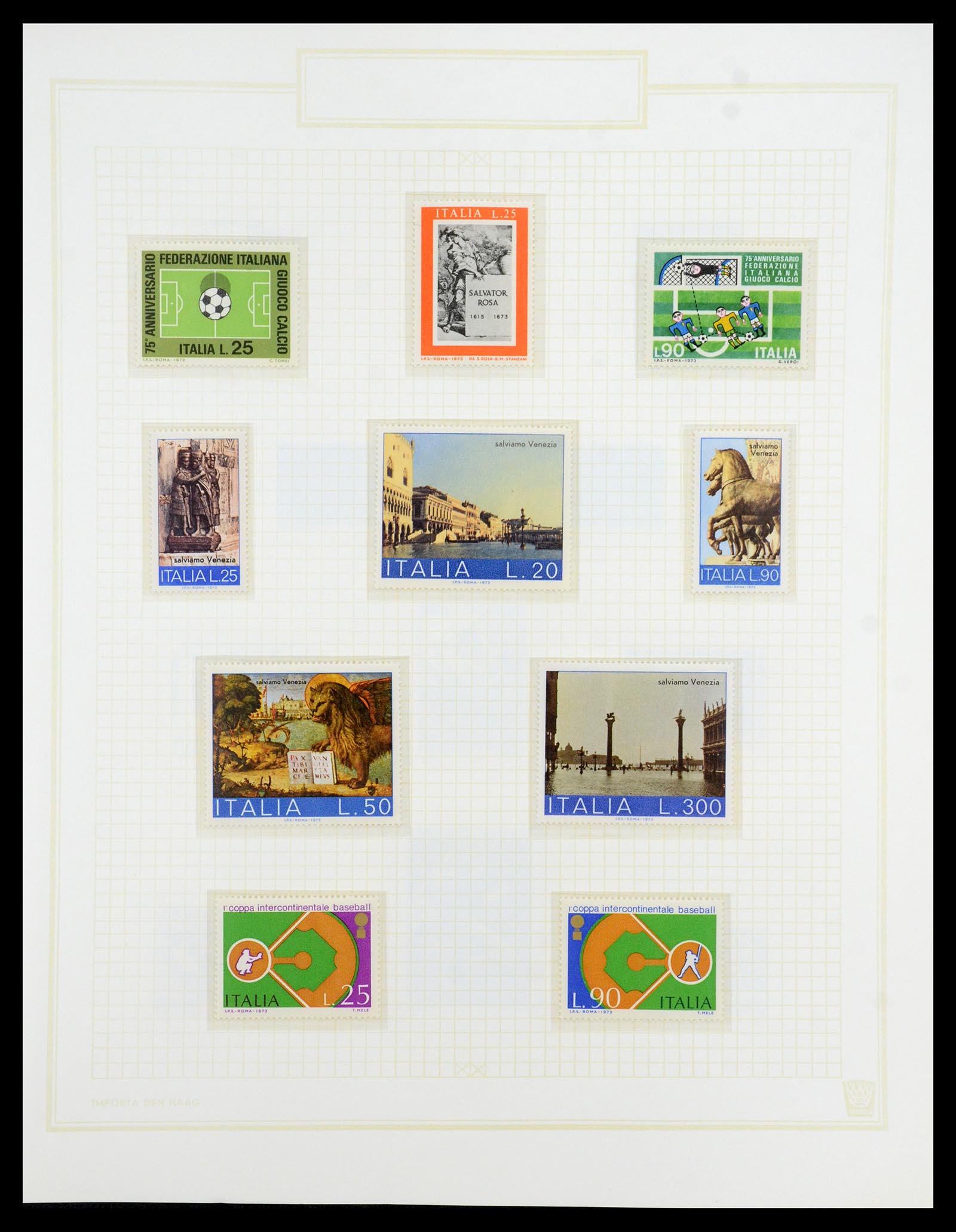 36417 097 - Postzegelverzameling 36417 Italië en Staten 1850-2001.
