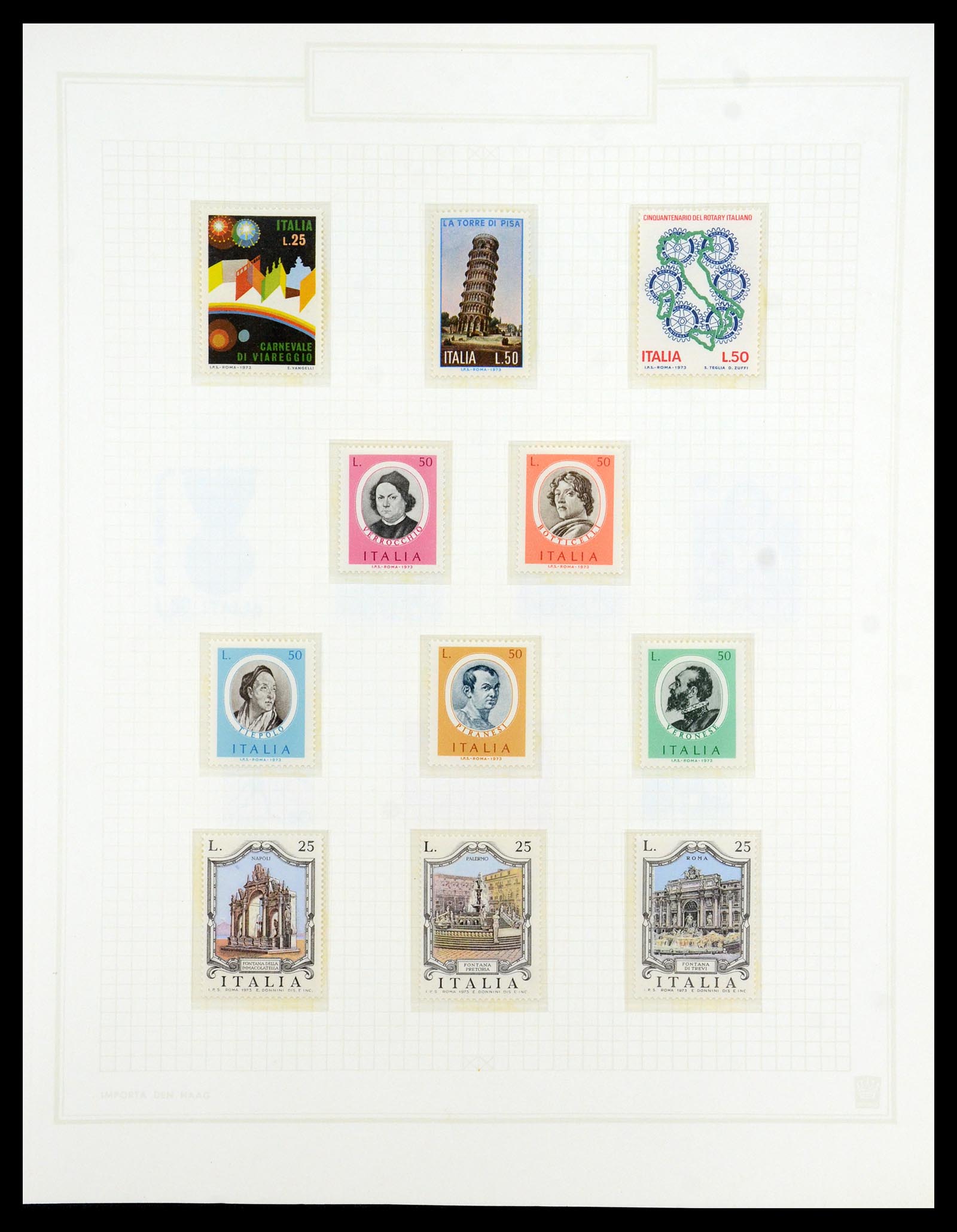 36417 099 - Postzegelverzameling 36417 Italië en Staten 1850-2001.
