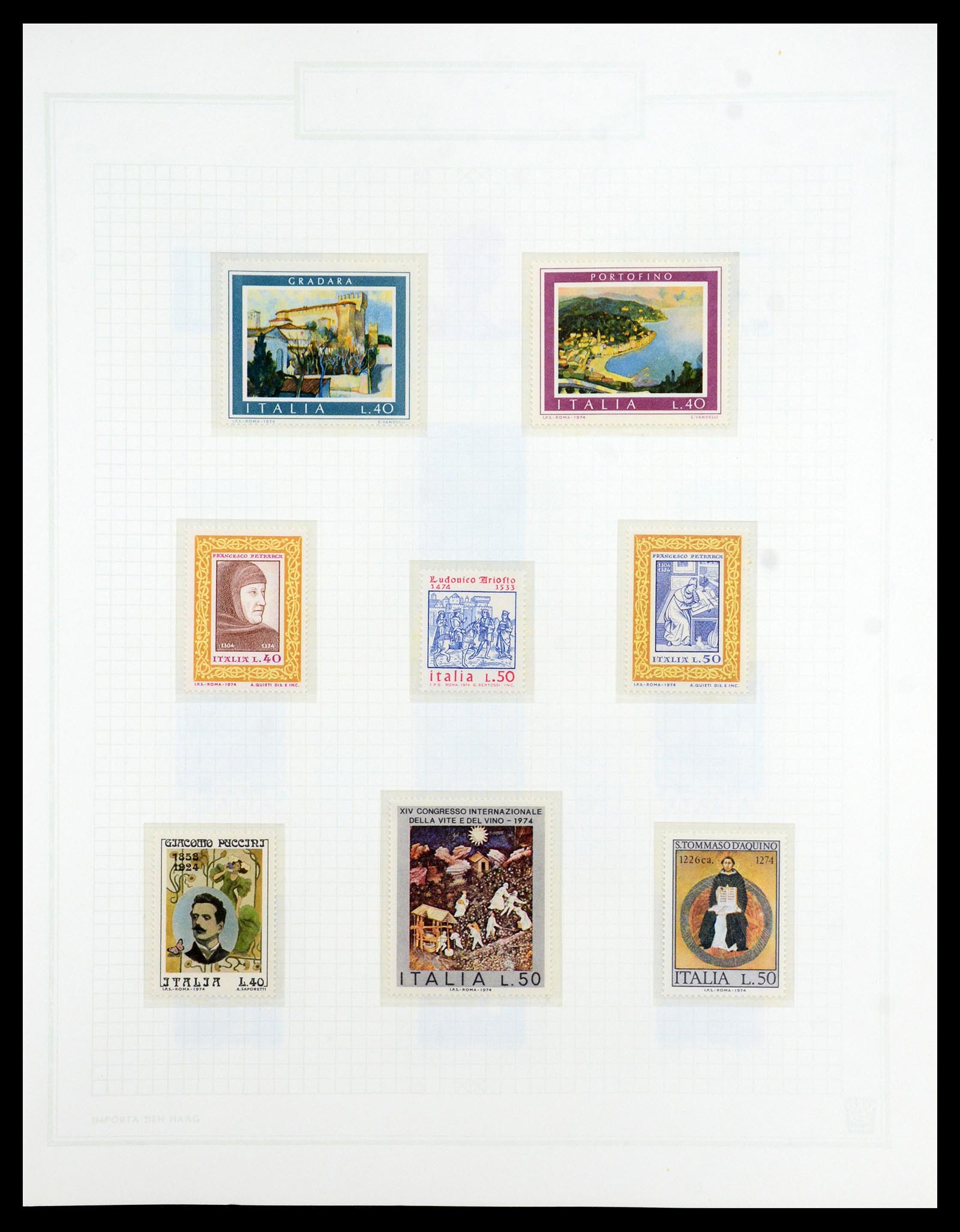 36417 103 - Postzegelverzameling 36417 Italië en Staten 1850-2001.