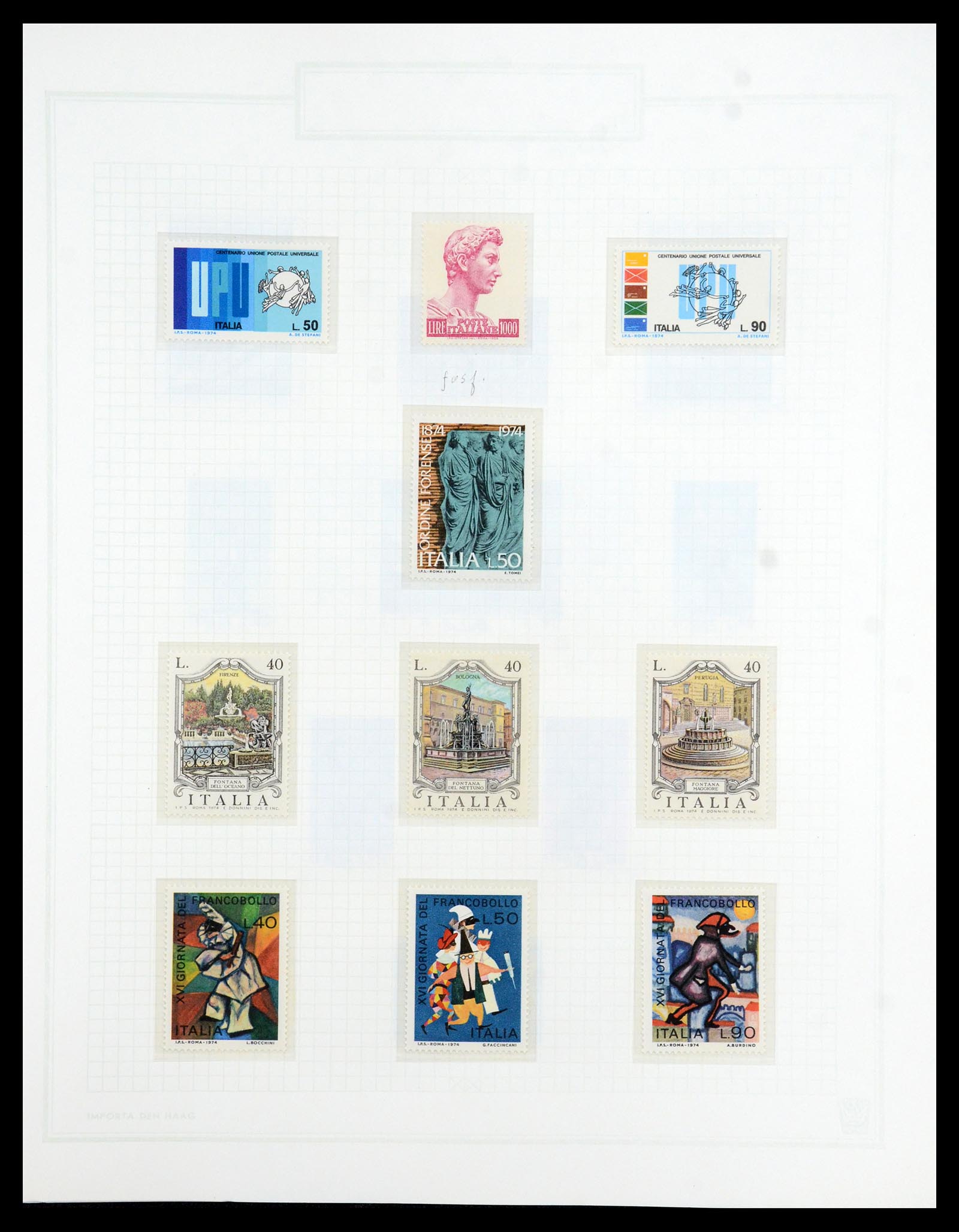 36417 104 - Postzegelverzameling 36417 Italië en Staten 1850-2001.