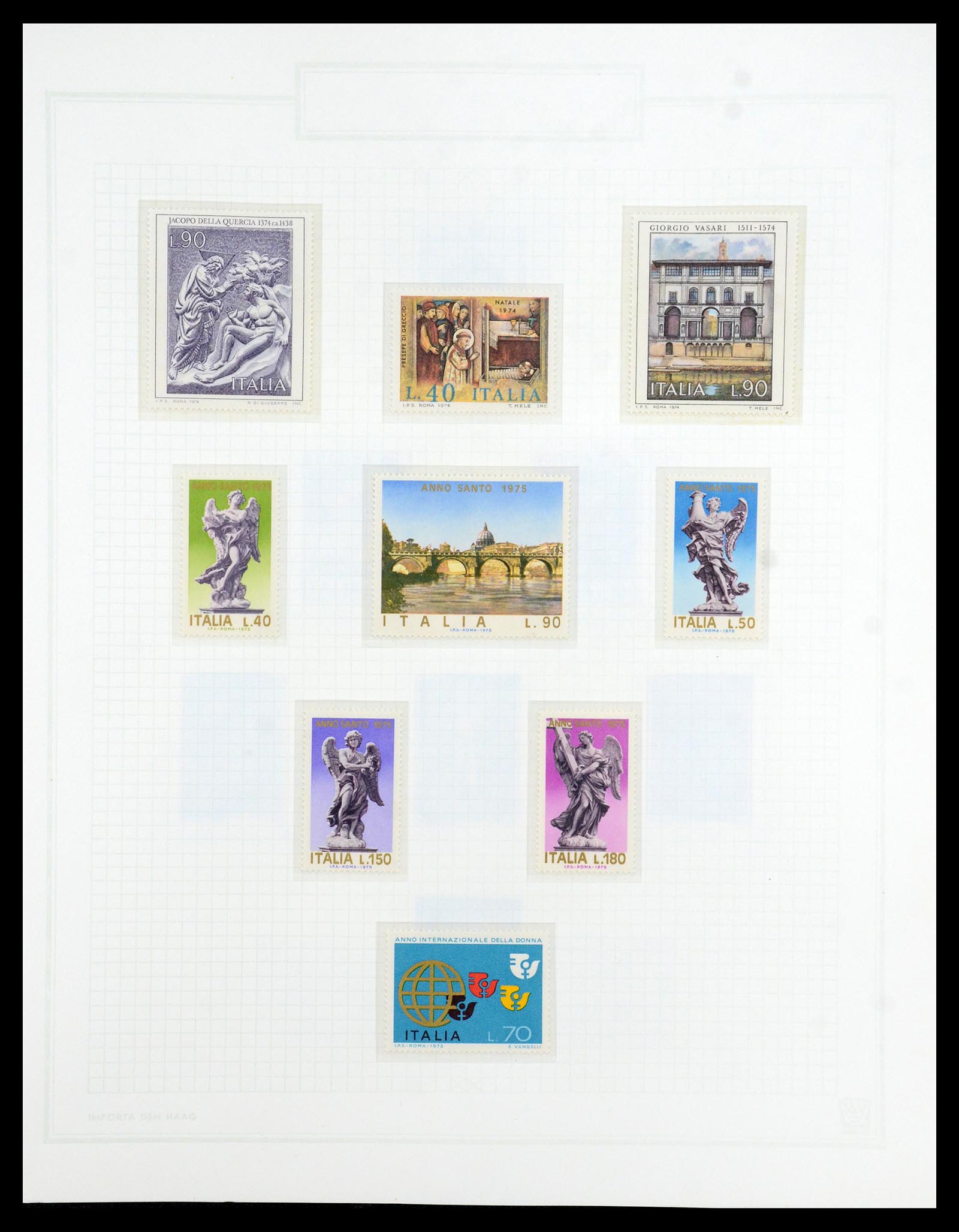 36417 105 - Postzegelverzameling 36417 Italië en Staten 1850-2001.