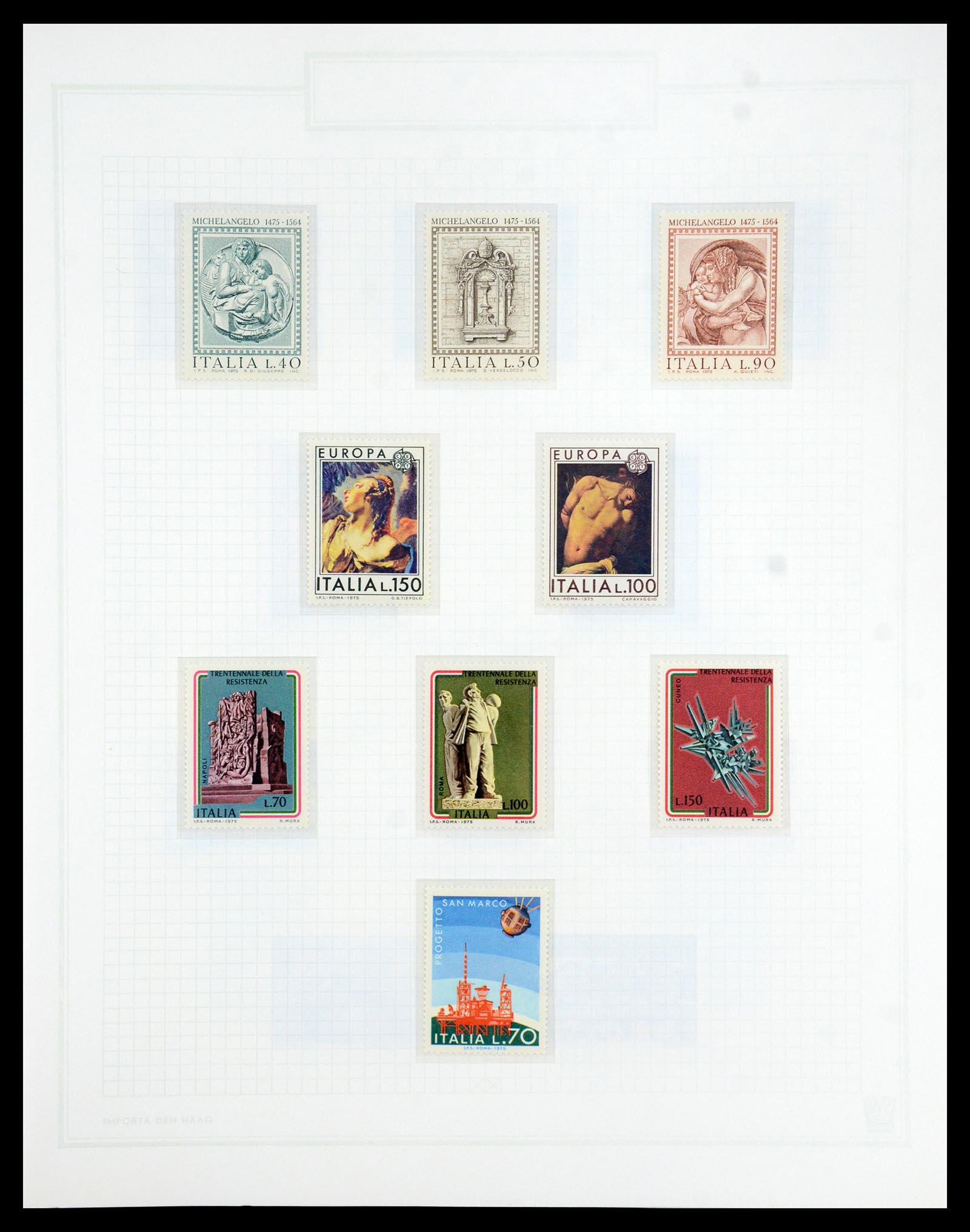 36417 106 - Postzegelverzameling 36417 Italië en Staten 1850-2001.