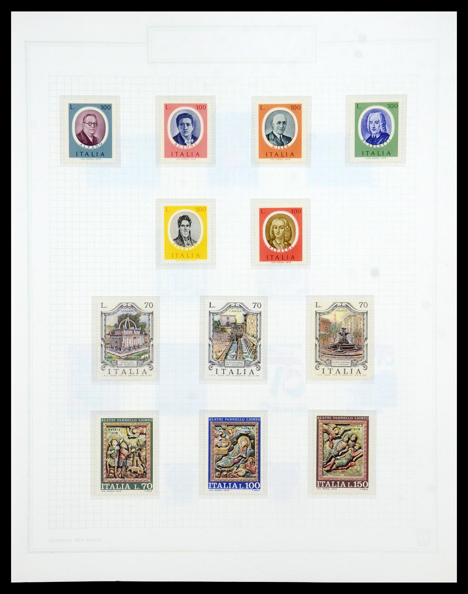 36417 108 - Postzegelverzameling 36417 Italië en Staten 1850-2001.