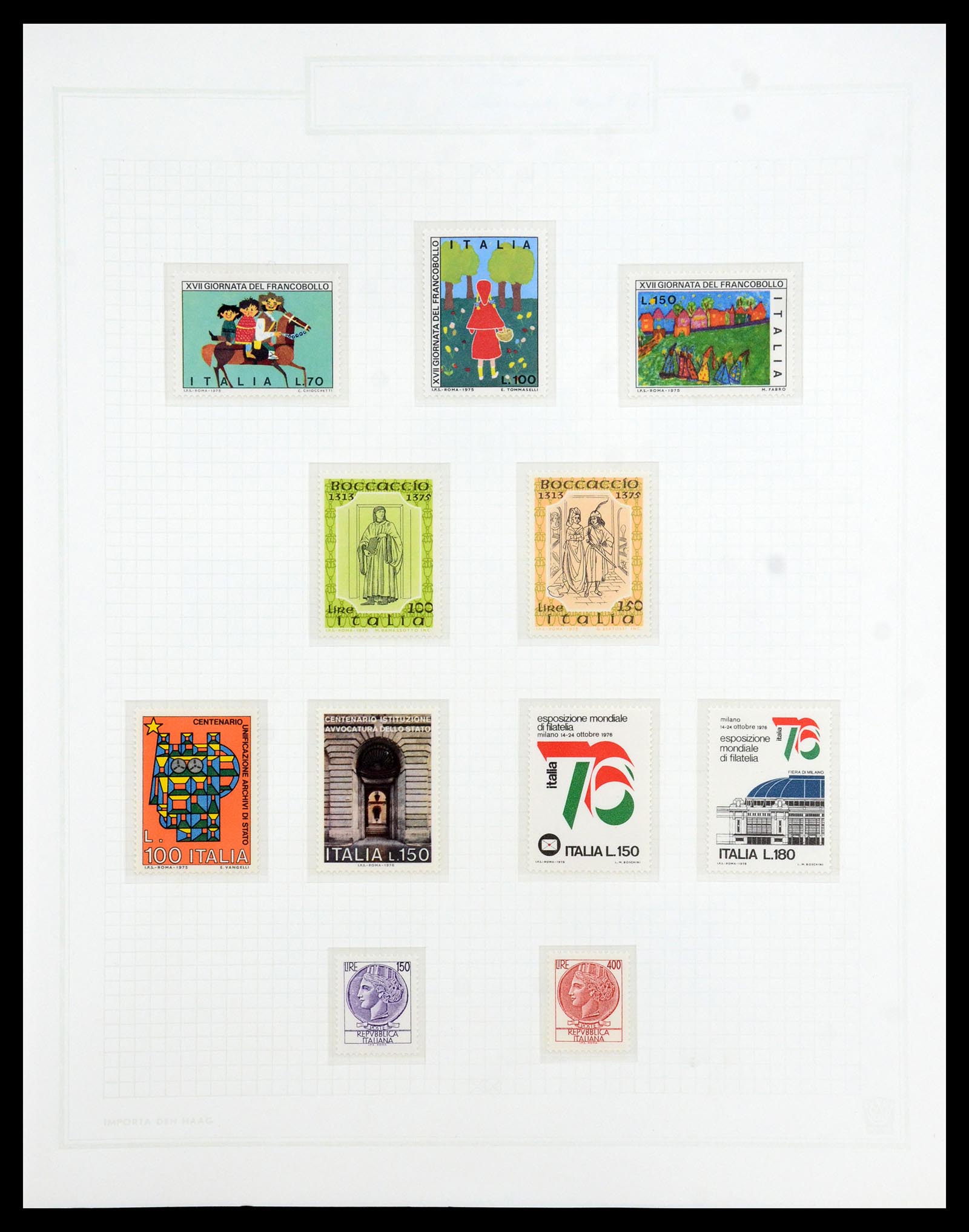 36417 109 - Postzegelverzameling 36417 Italië en Staten 1850-2001.
