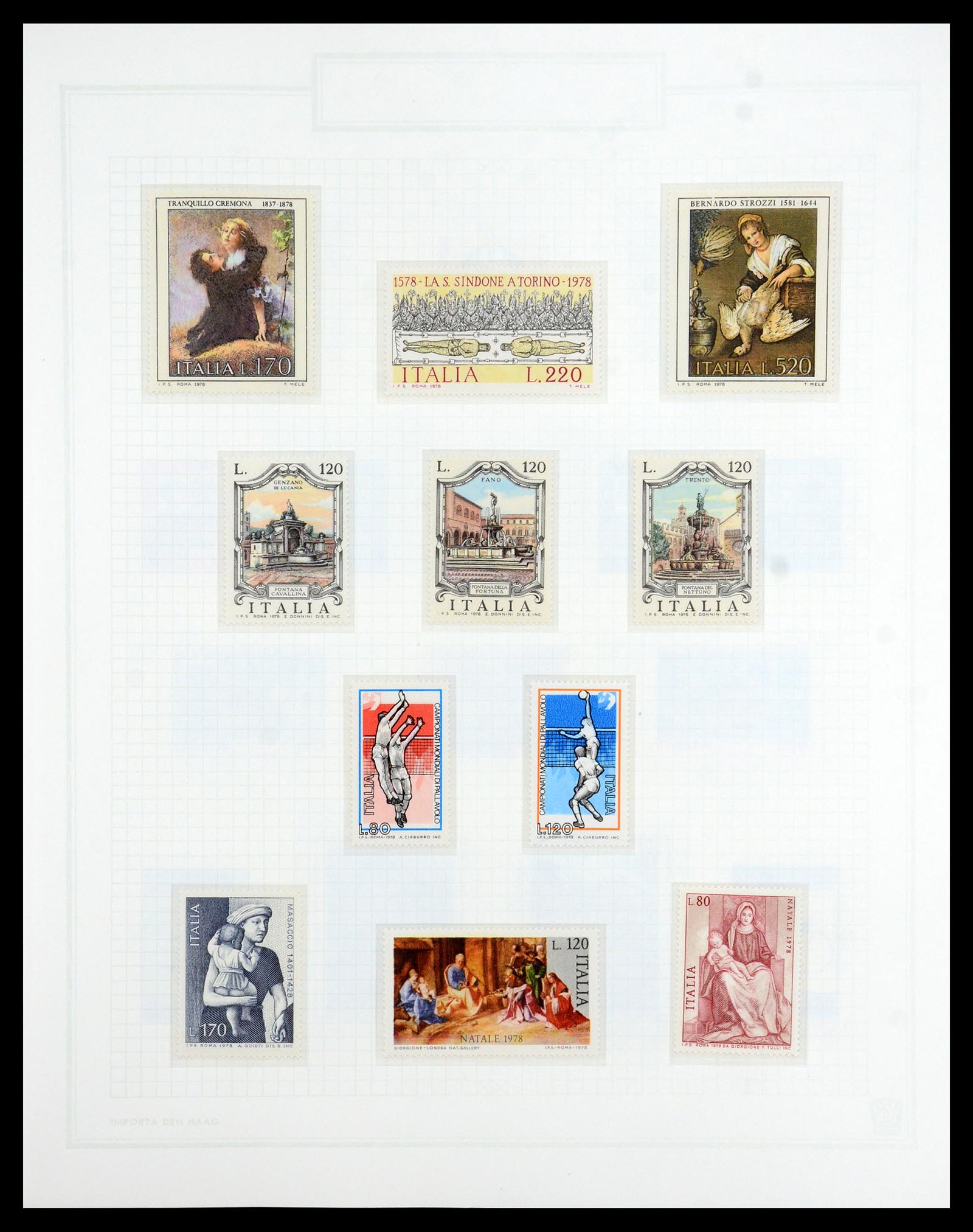 36417 162 - Postzegelverzameling 36417 Italië en Staten 1850-2001.