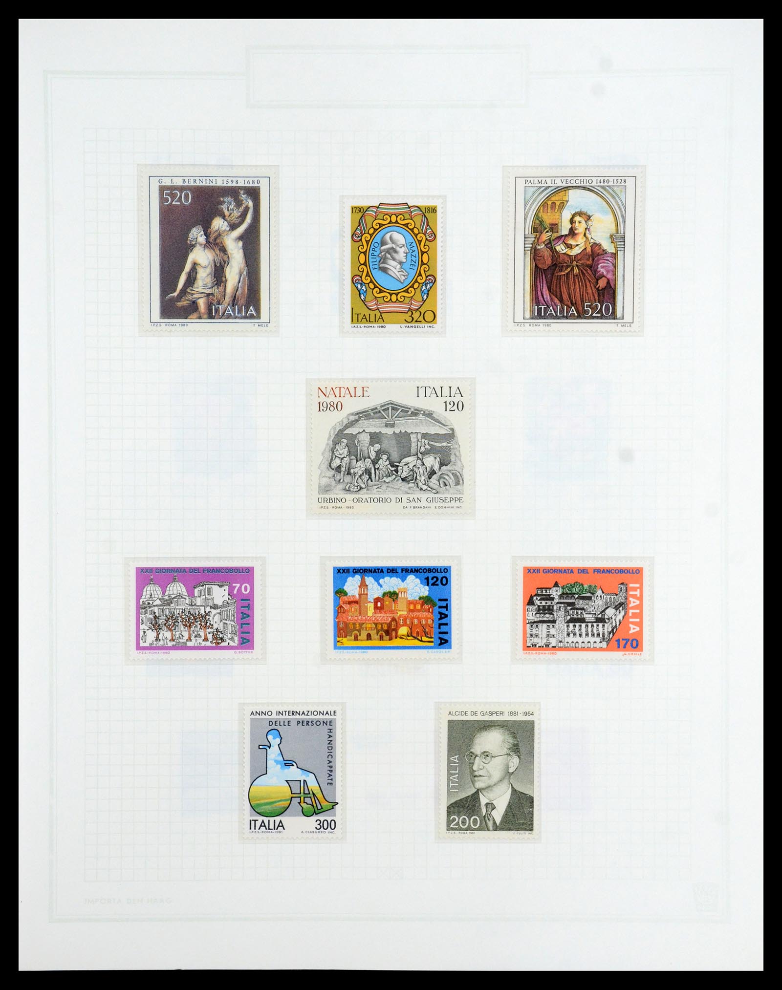 36417 170 - Postzegelverzameling 36417 Italië en Staten 1850-2001.