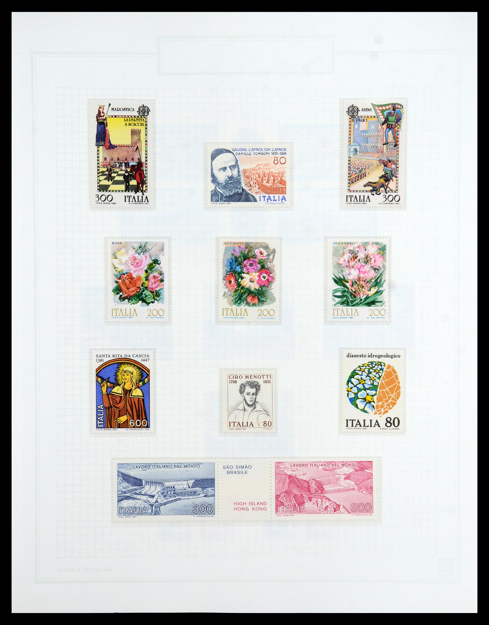 36417 171 - Postzegelverzameling 36417 Italië en Staten 1850-2001.
