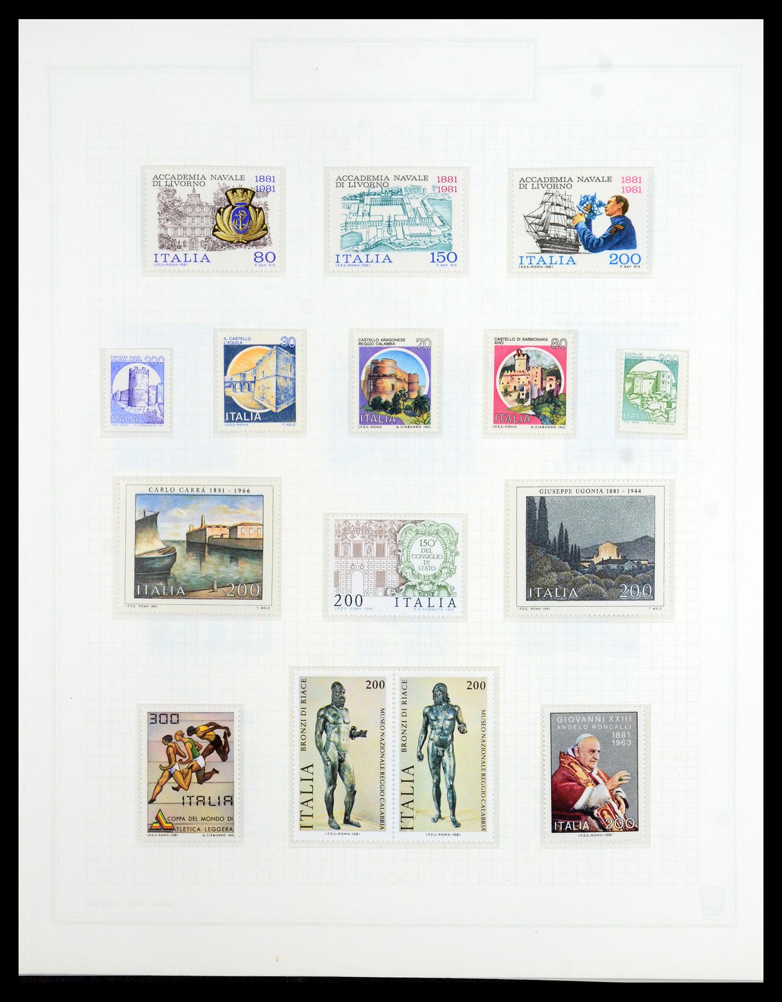 36417 173 - Postzegelverzameling 36417 Italië en Staten 1850-2001.