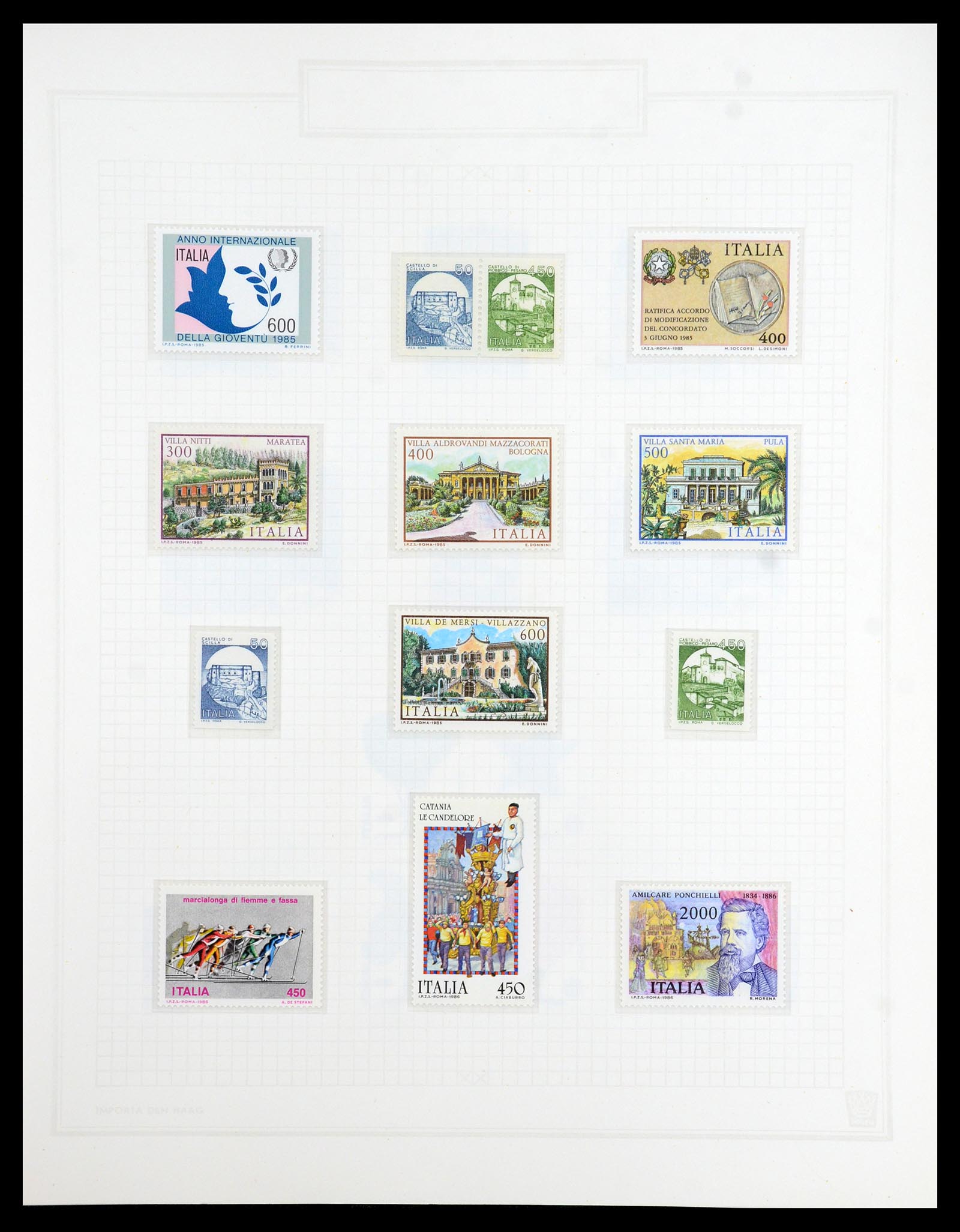 36417 190 - Postzegelverzameling 36417 Italië en Staten 1850-2001.