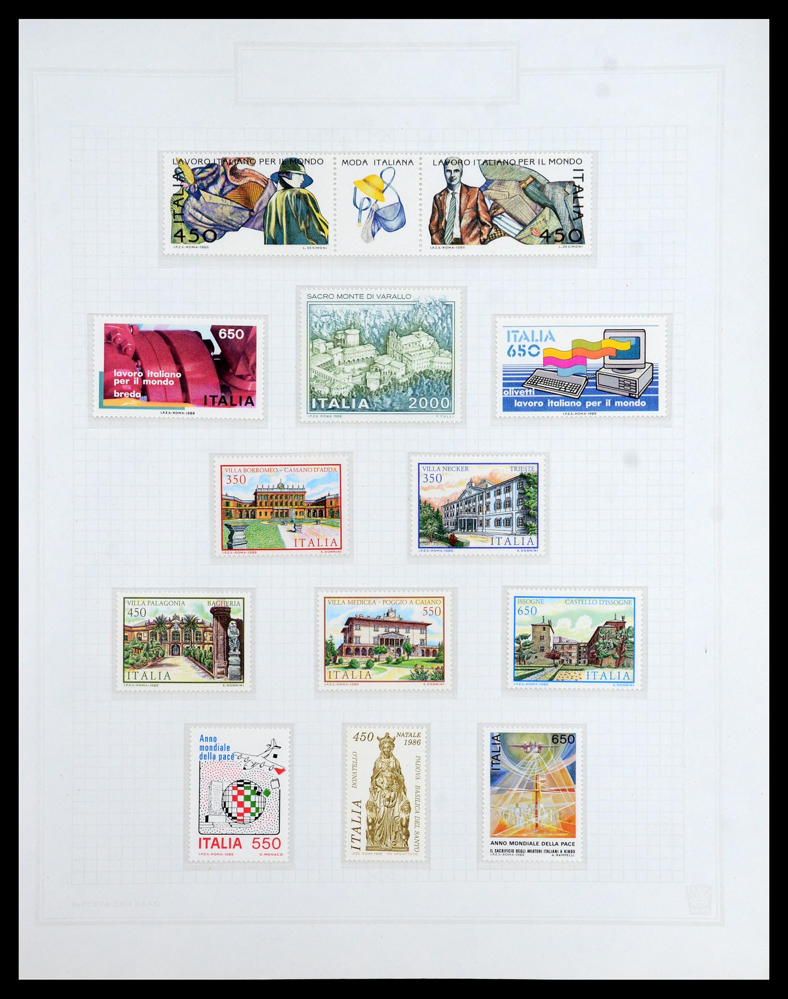36417 193 - Postzegelverzameling 36417 Italië en Staten 1850-2001.
