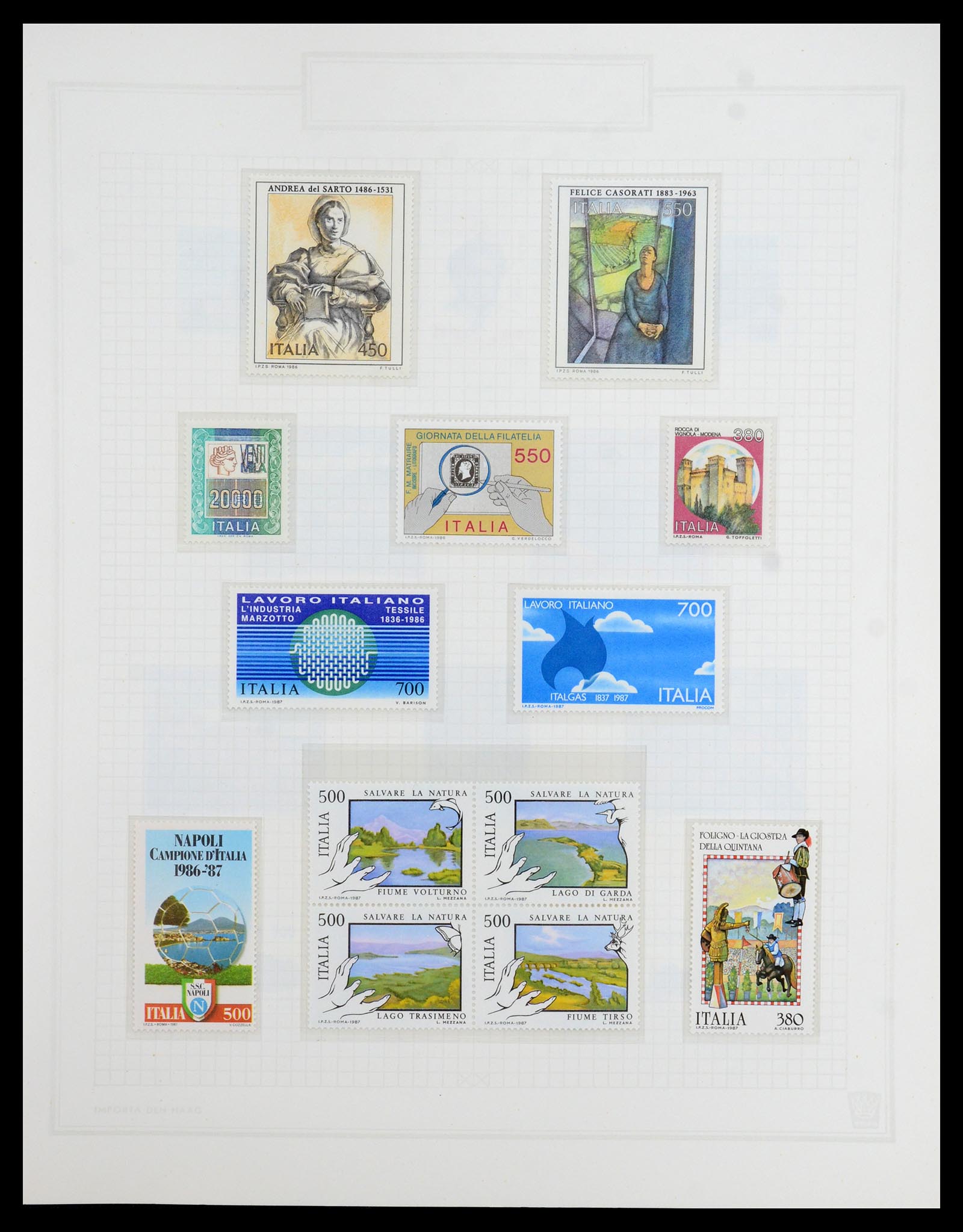 36417 194 - Postzegelverzameling 36417 Italië en Staten 1850-2001.