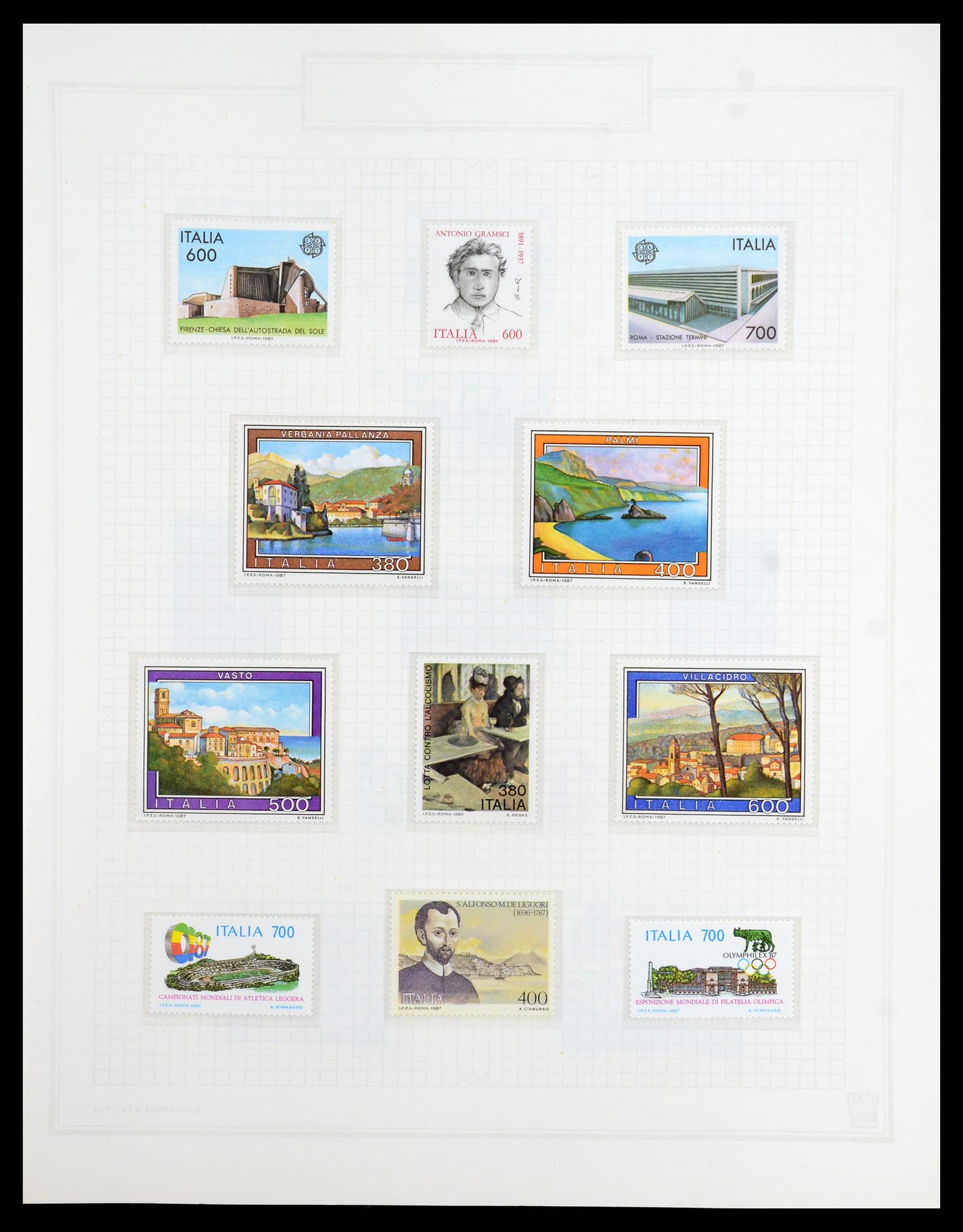 36417 195 - Postzegelverzameling 36417 Italië en Staten 1850-2001.