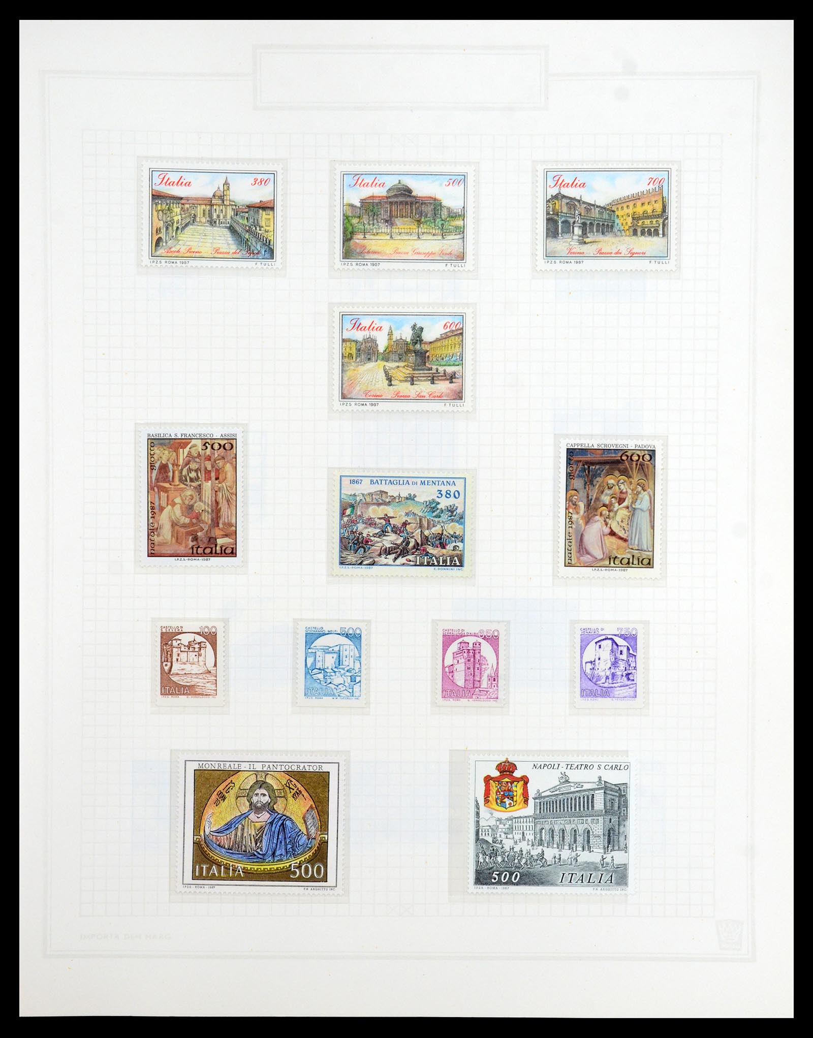 36417 196 - Postzegelverzameling 36417 Italië en Staten 1850-2001.