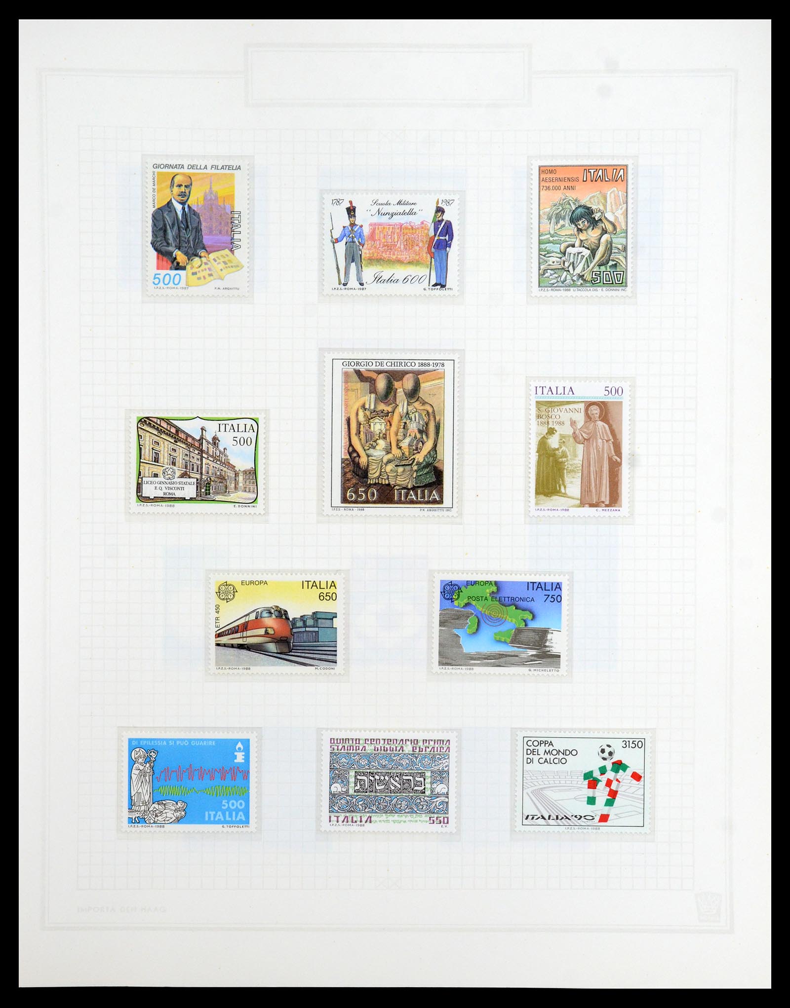 36417 197 - Postzegelverzameling 36417 Italië en Staten 1850-2001.