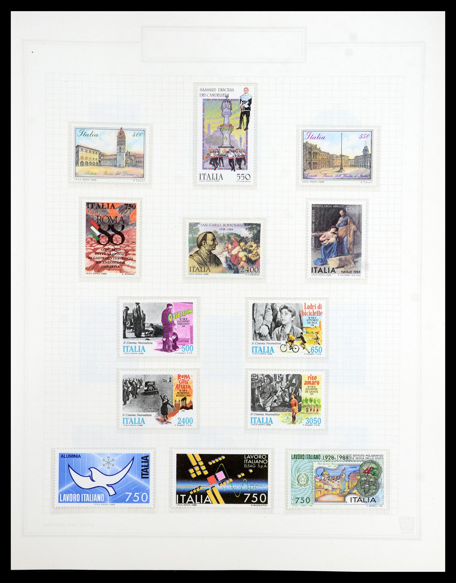 36417 199 - Postzegelverzameling 36417 Italië en Staten 1850-2001.