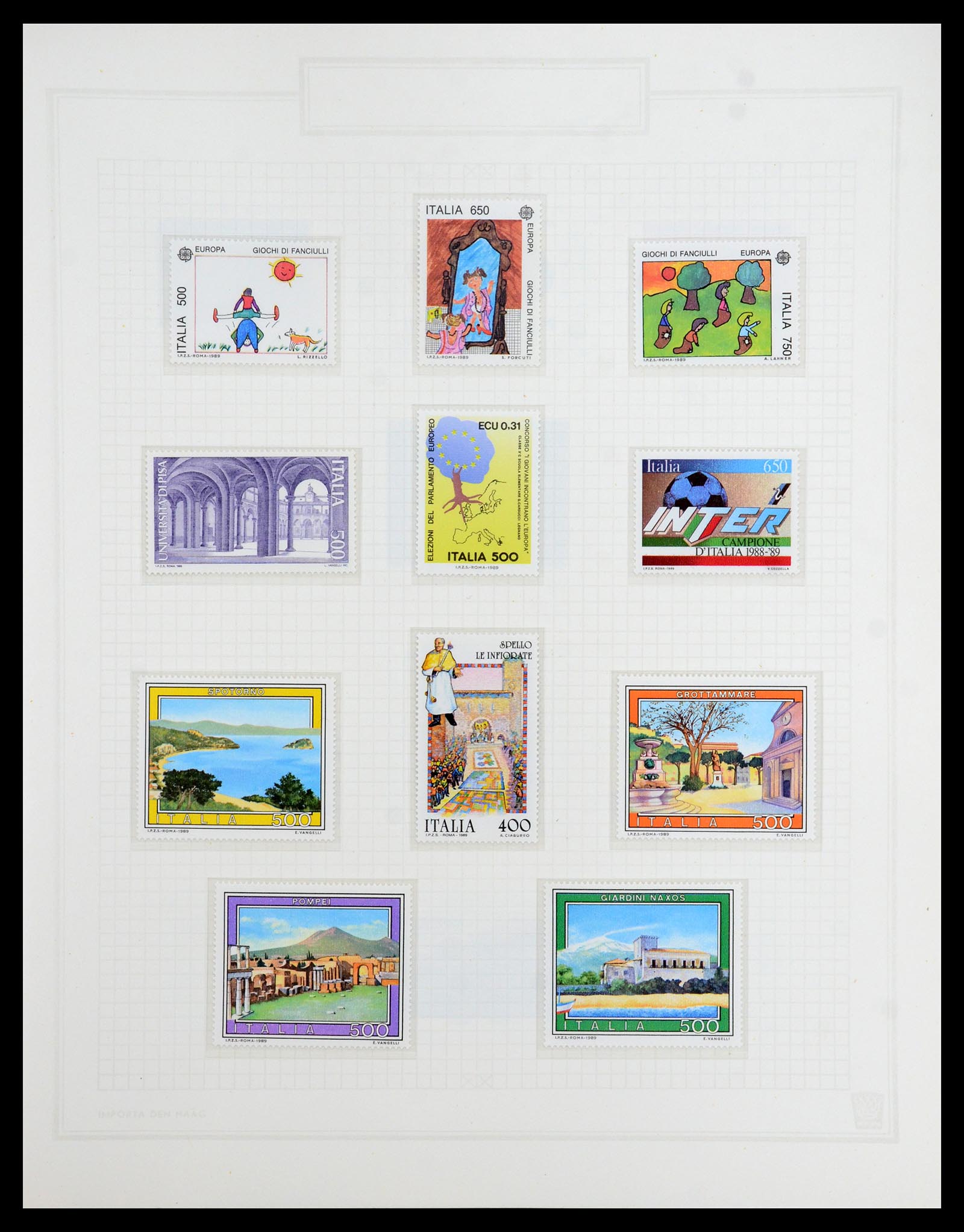 36417 201 - Postzegelverzameling 36417 Italië en Staten 1850-2001.