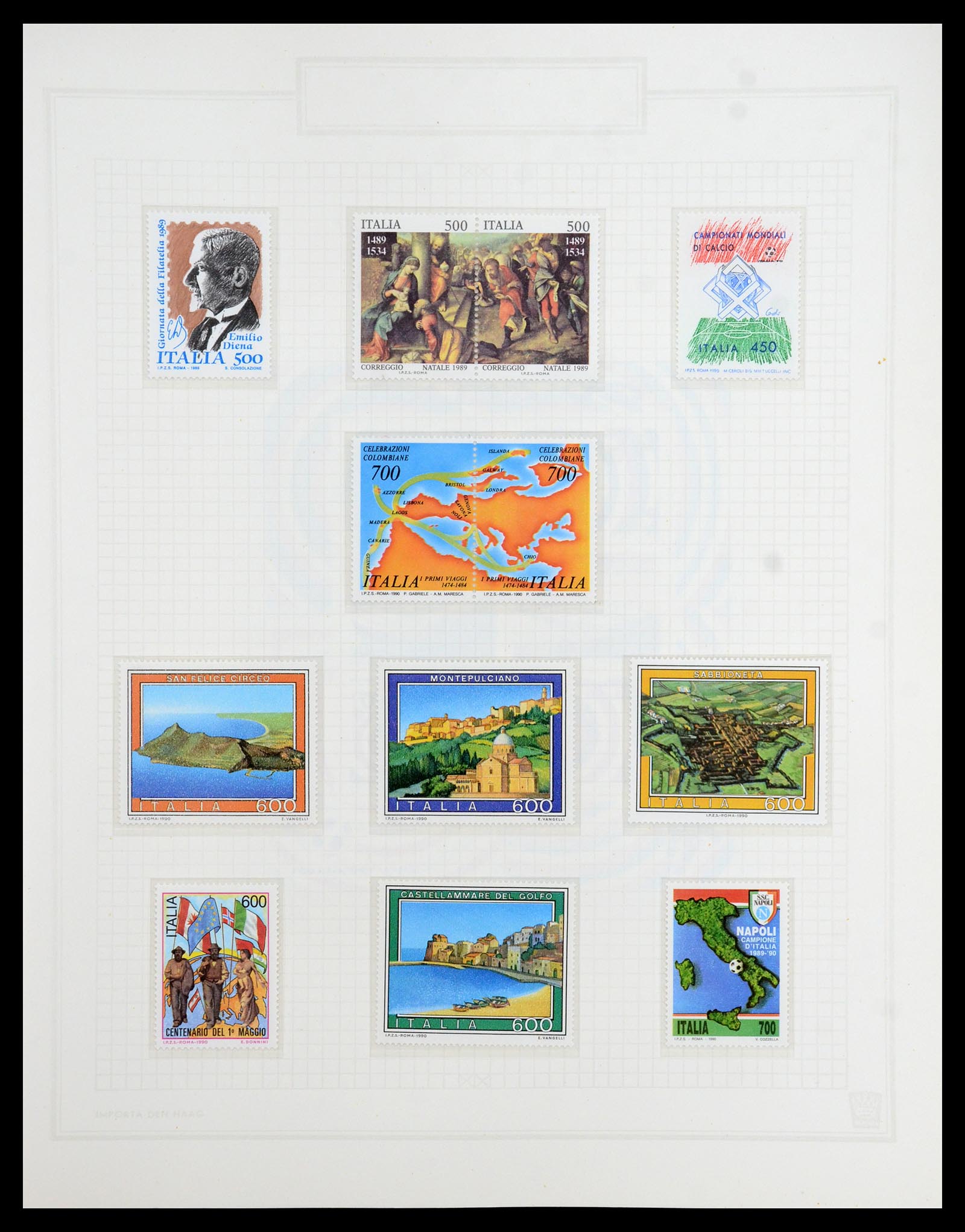 36417 203 - Postzegelverzameling 36417 Italië en Staten 1850-2001.