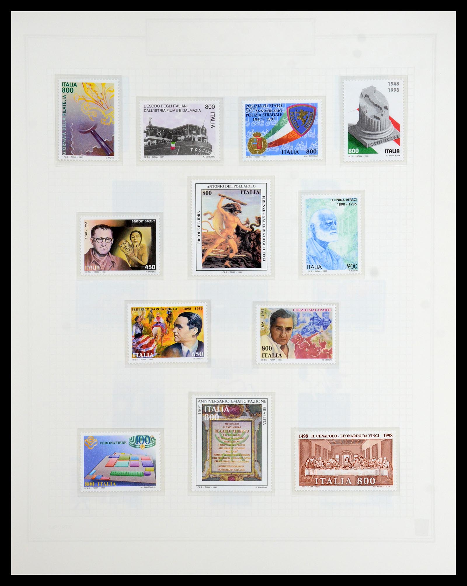 36417 244 - Postzegelverzameling 36417 Italië en Staten 1850-2001.