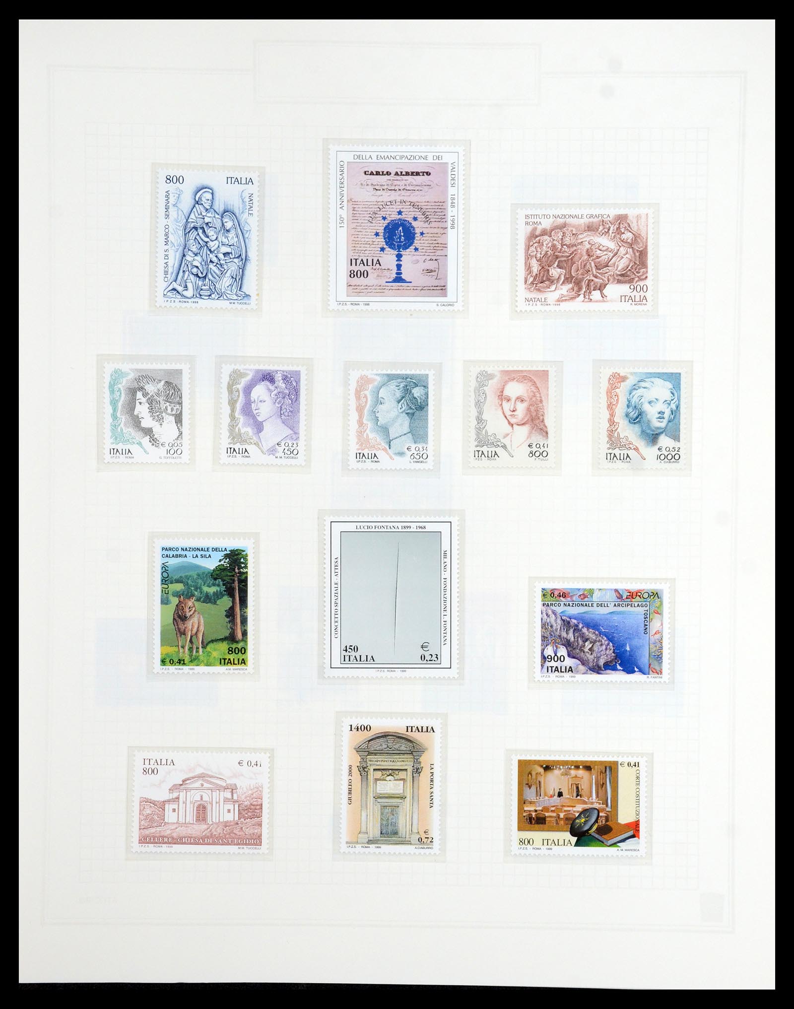 36417 250 - Postzegelverzameling 36417 Italië en Staten 1850-2001.