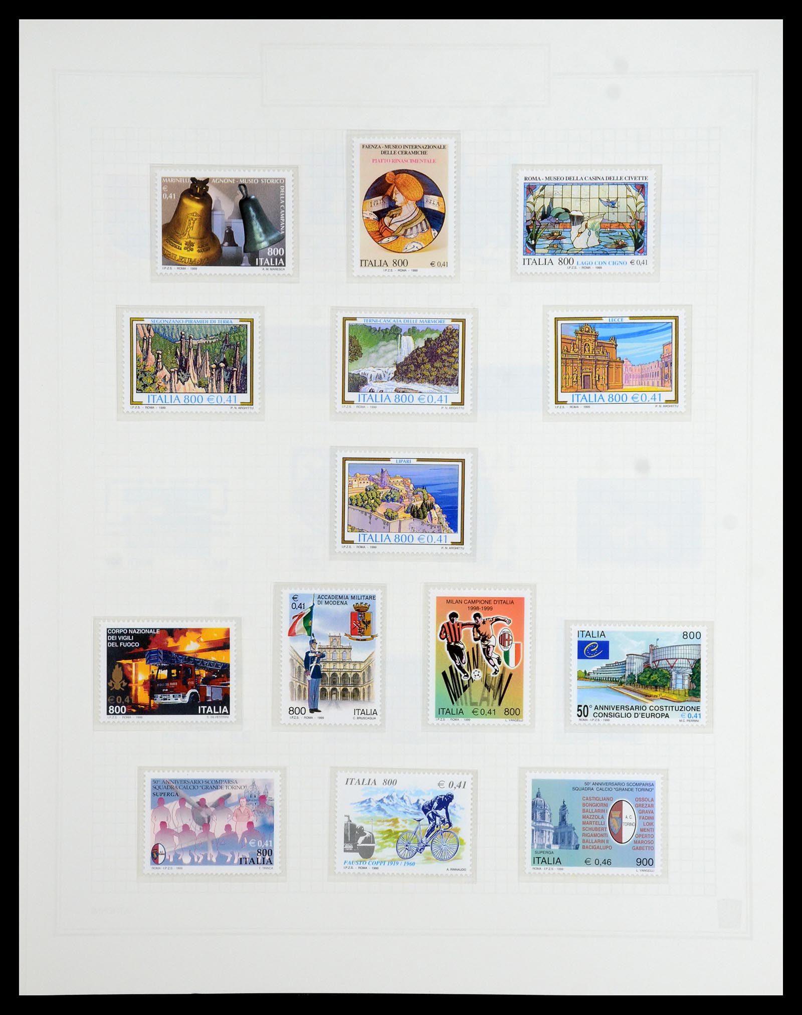 36417 251 - Postzegelverzameling 36417 Italië en Staten 1850-2001.