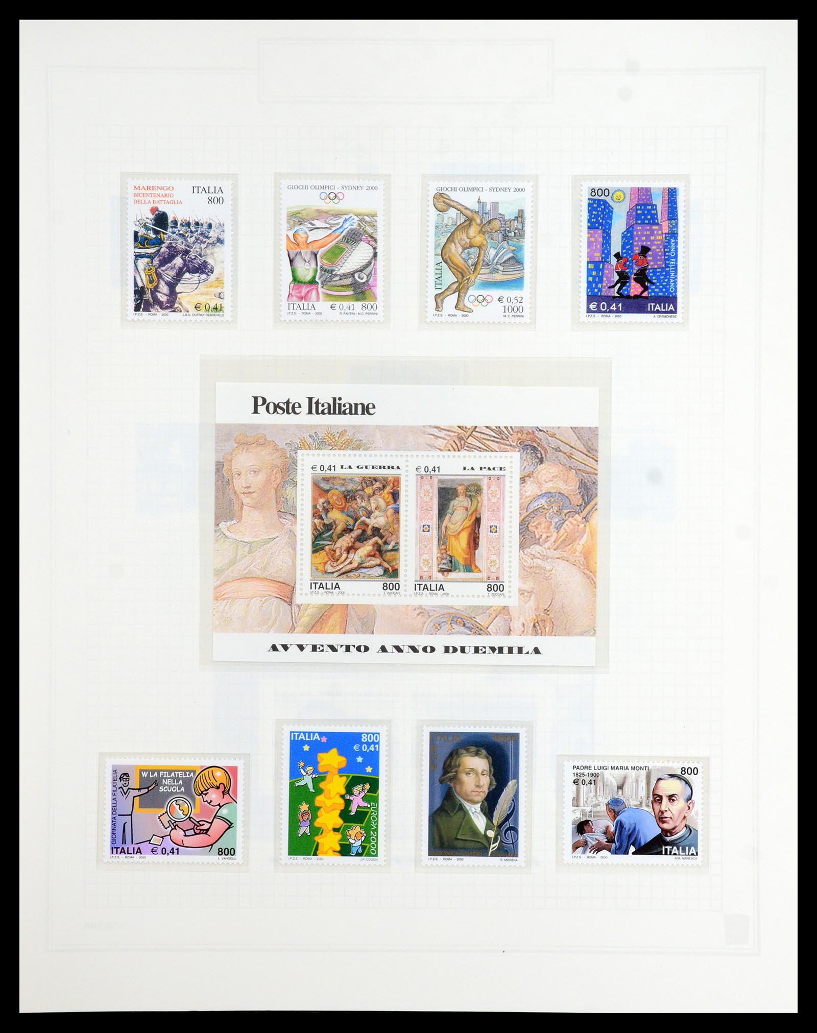 36417 259 - Postzegelverzameling 36417 Italië en Staten 1850-2001.