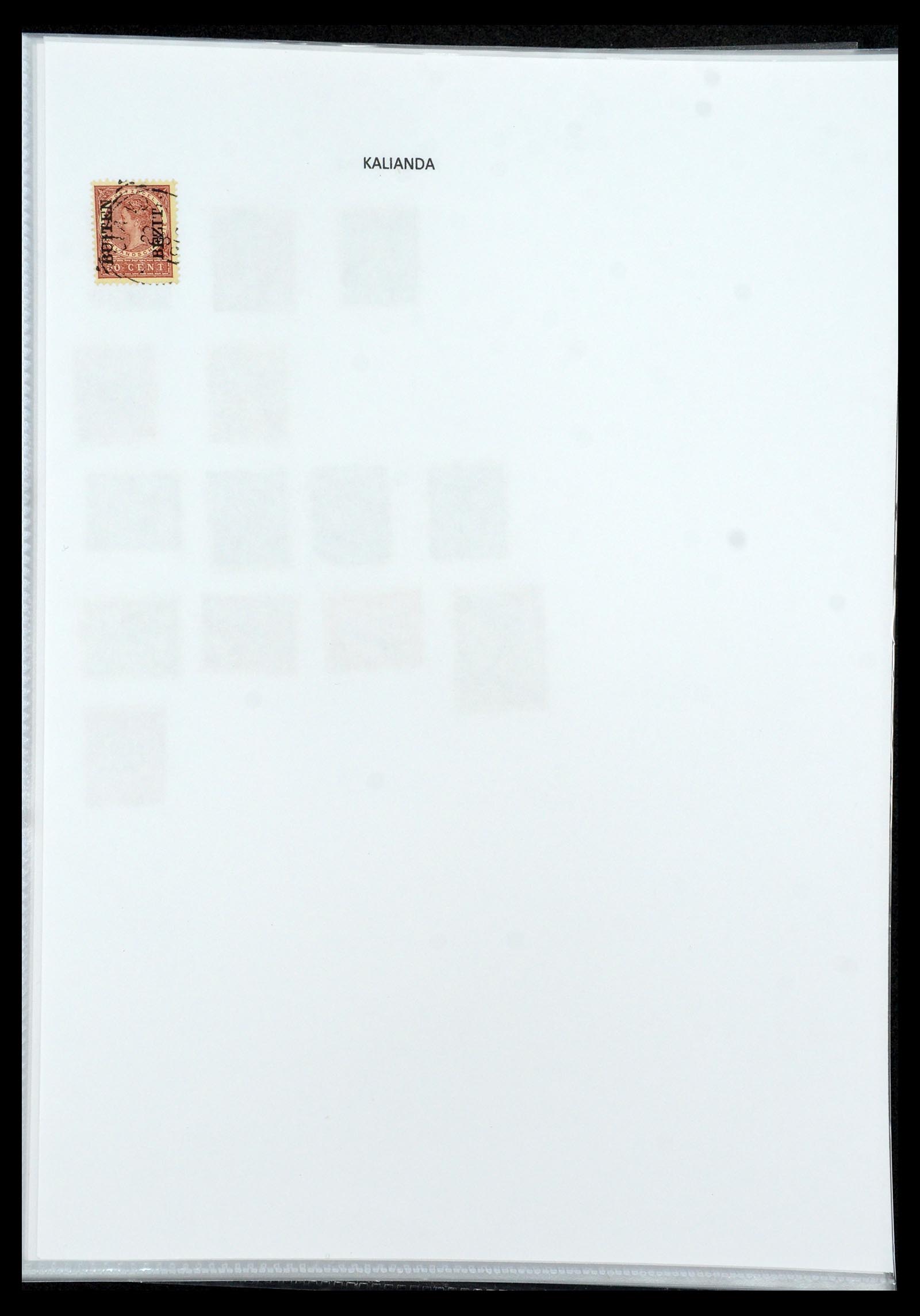 36432 061 - Postzegelverzameling 36432 Nederlands Indië vierkant stempels.