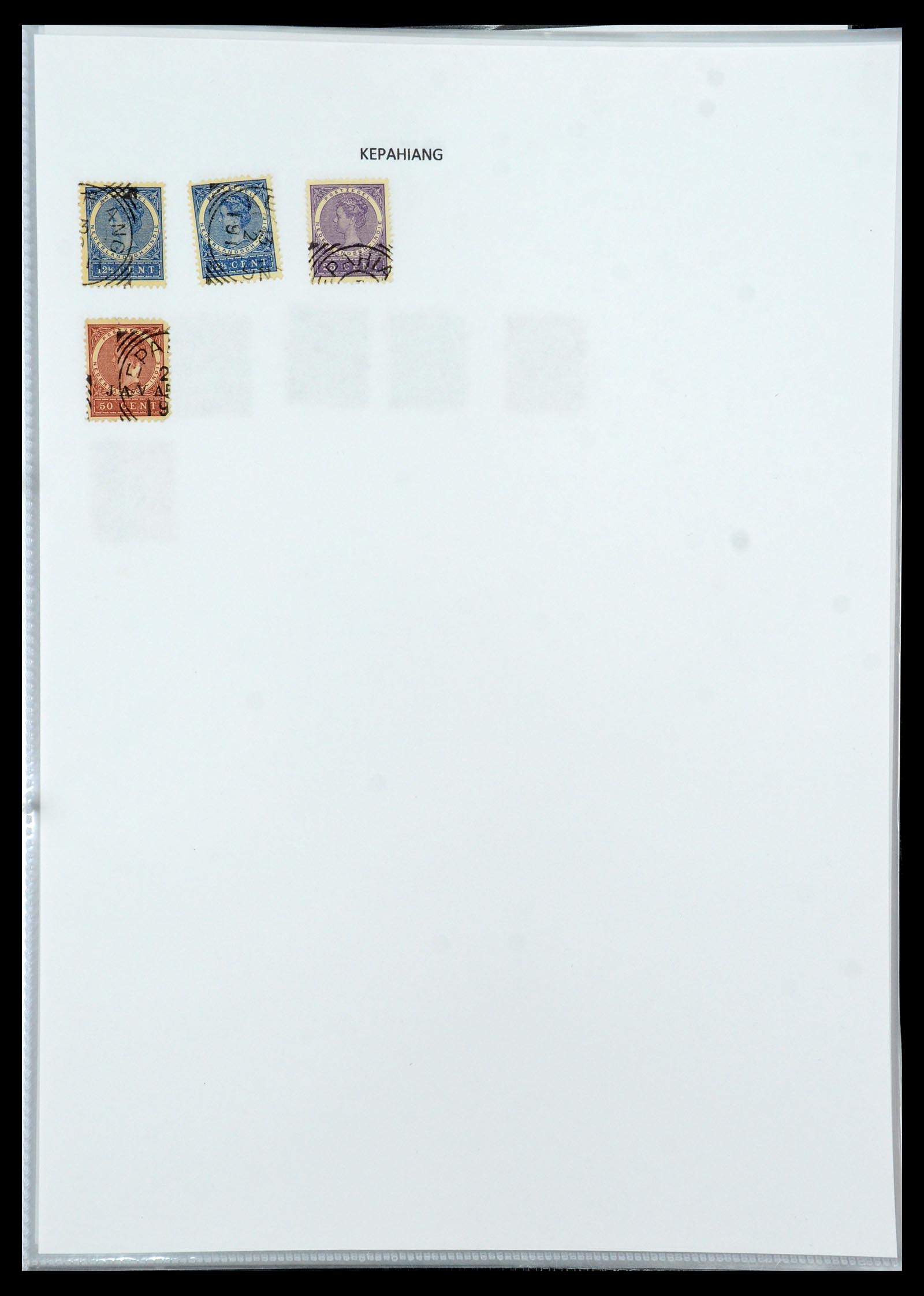 36432 067 - Postzegelverzameling 36432 Nederlands Indië vierkant stempels.