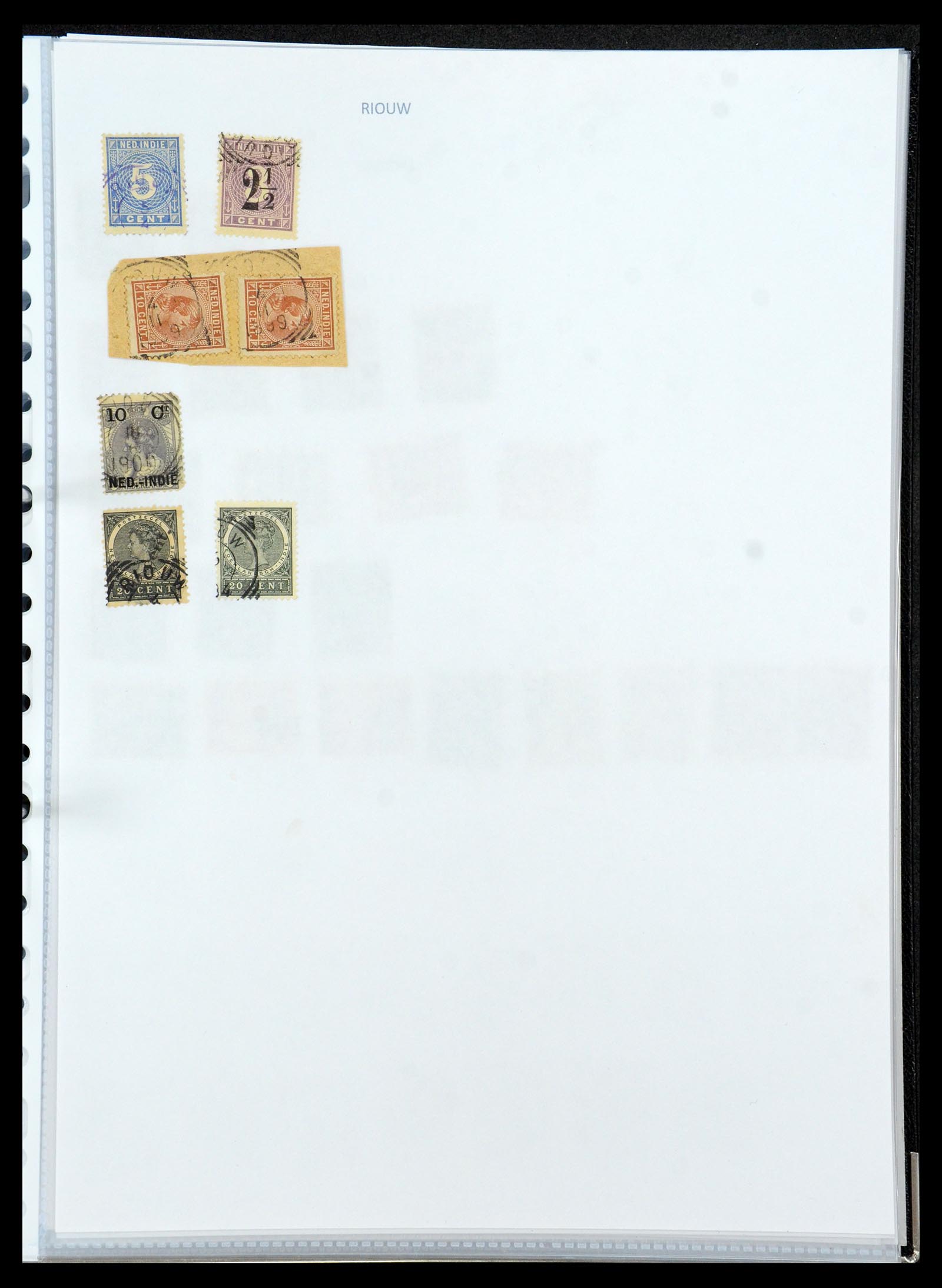36432 151 - Postzegelverzameling 36432 Nederlands Indië vierkant stempels.