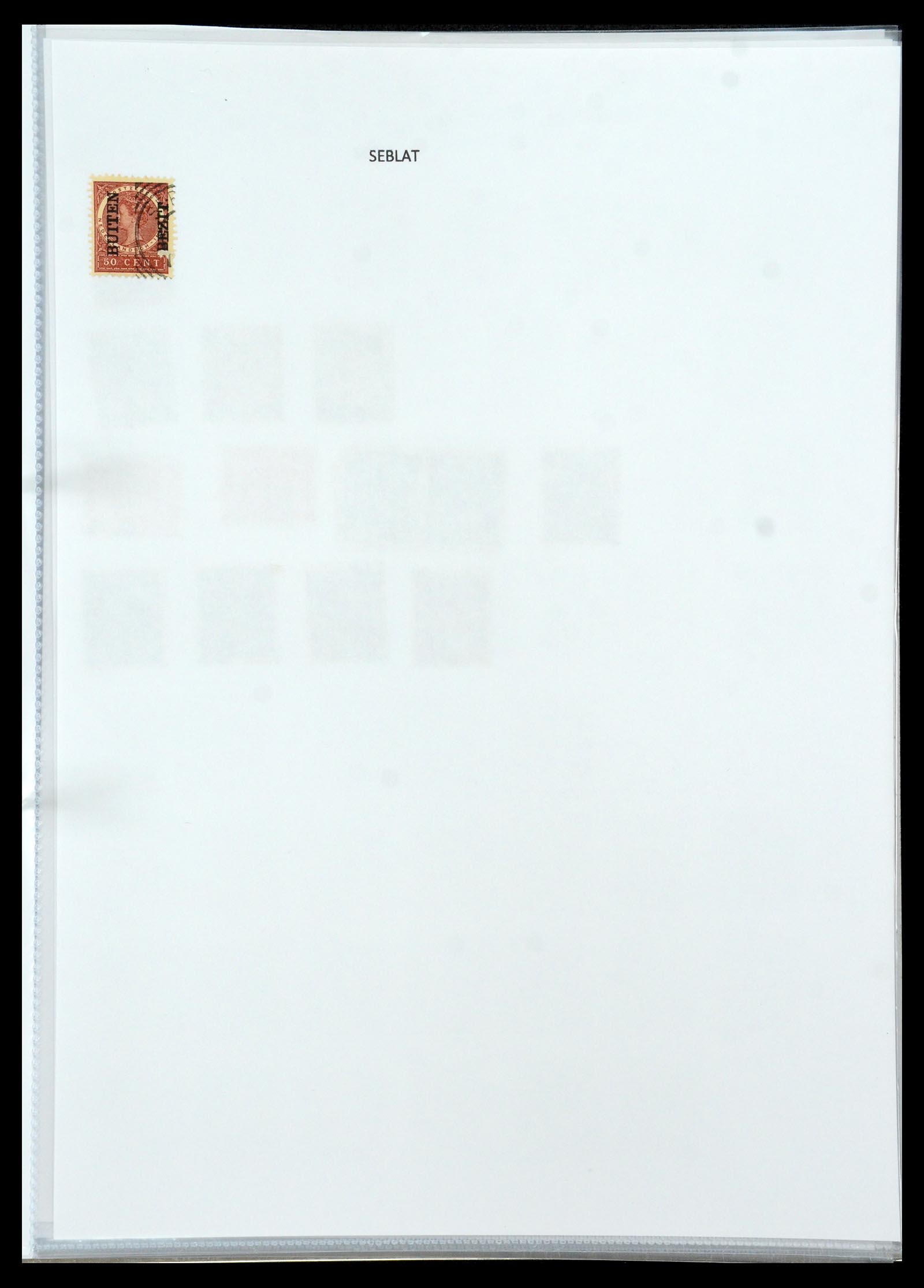 36432 158 - Postzegelverzameling 36432 Nederlands Indië vierkant stempels.
