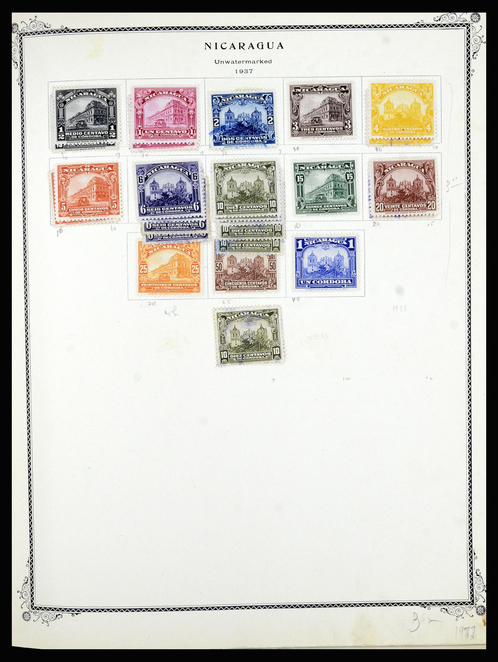 36494 121 - Postzegelverzameling 36494 Nicaragua 1902-1945.