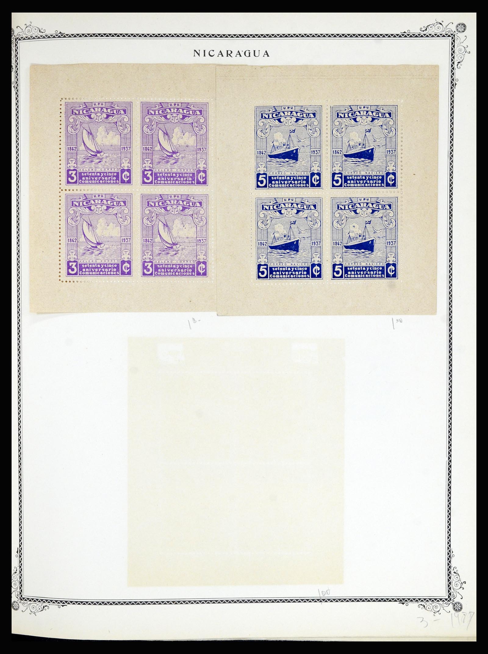 36494 129 - Postzegelverzameling 36494 Nicaragua 1902-1945.