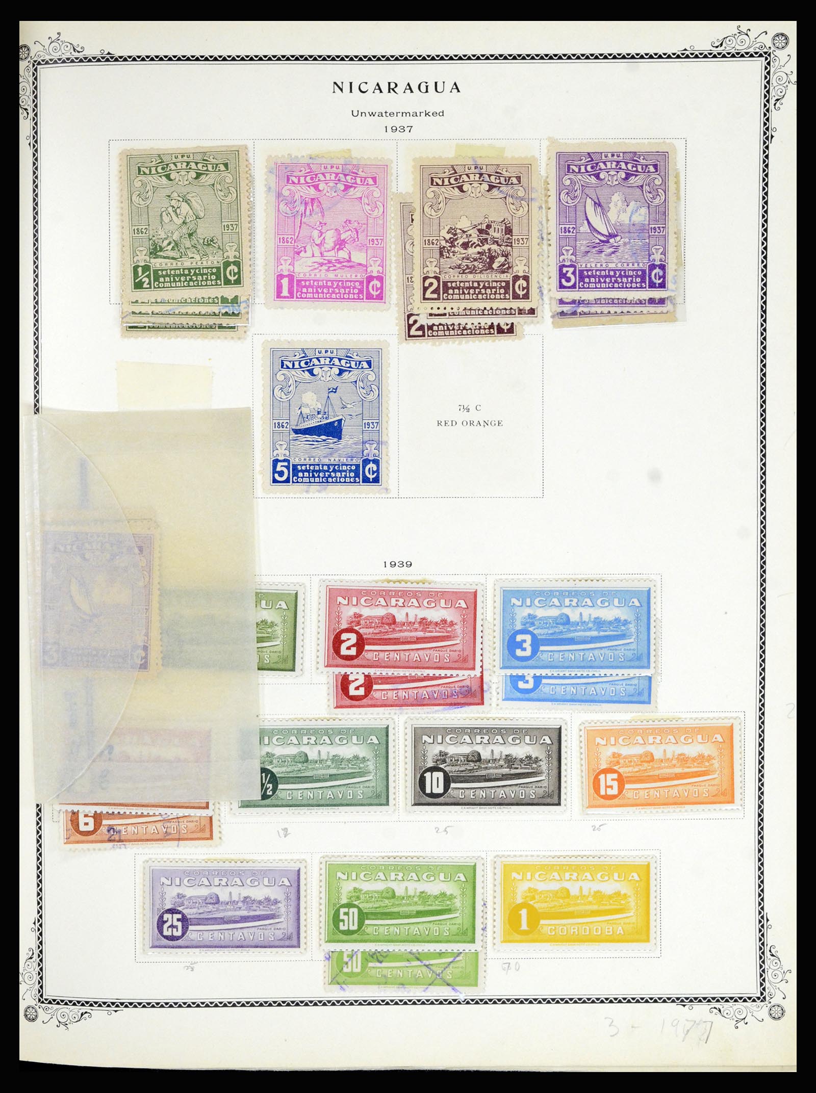 36494 130 - Postzegelverzameling 36494 Nicaragua 1902-1945.