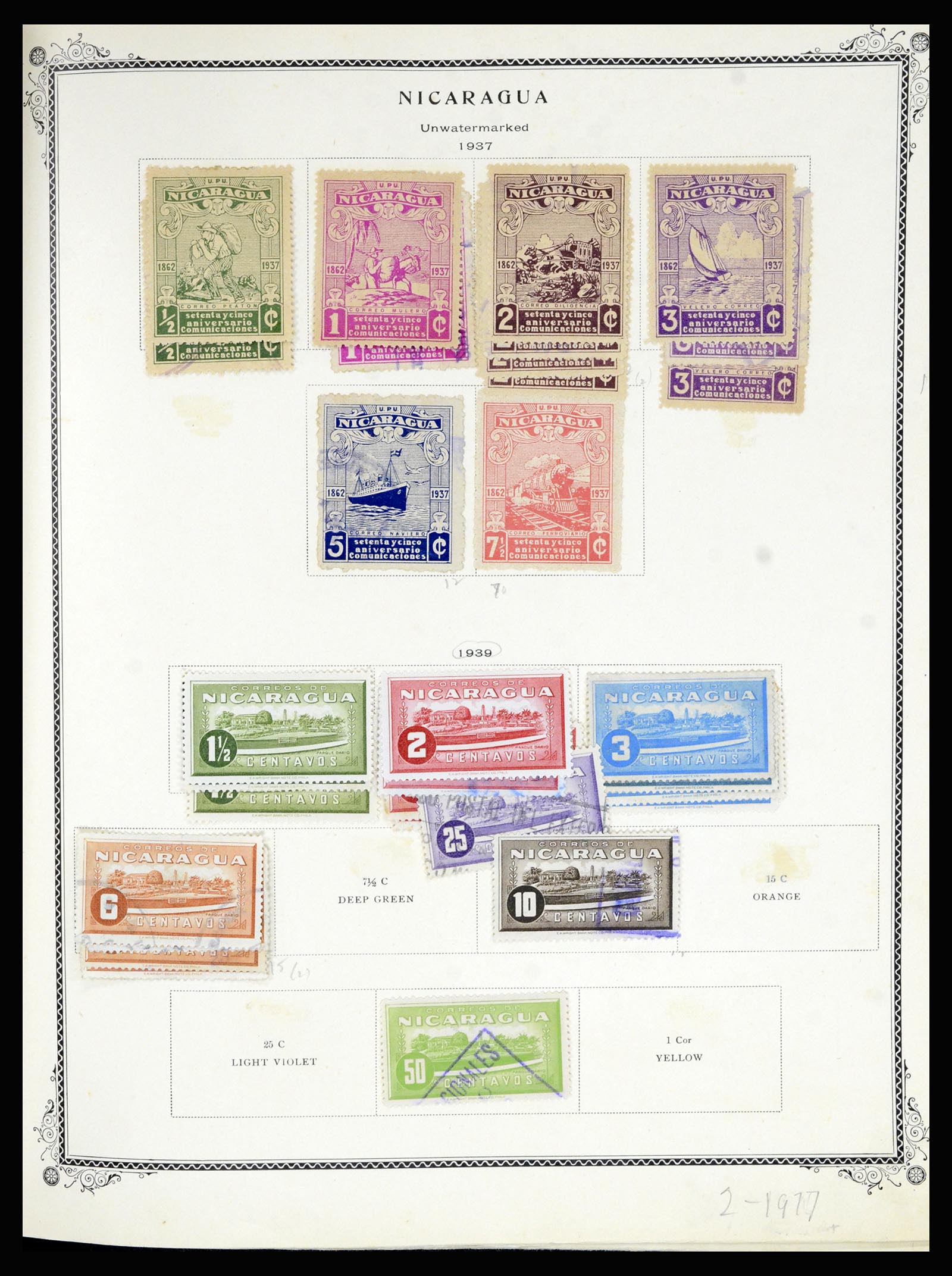 36494 131 - Postzegelverzameling 36494 Nicaragua 1902-1945.