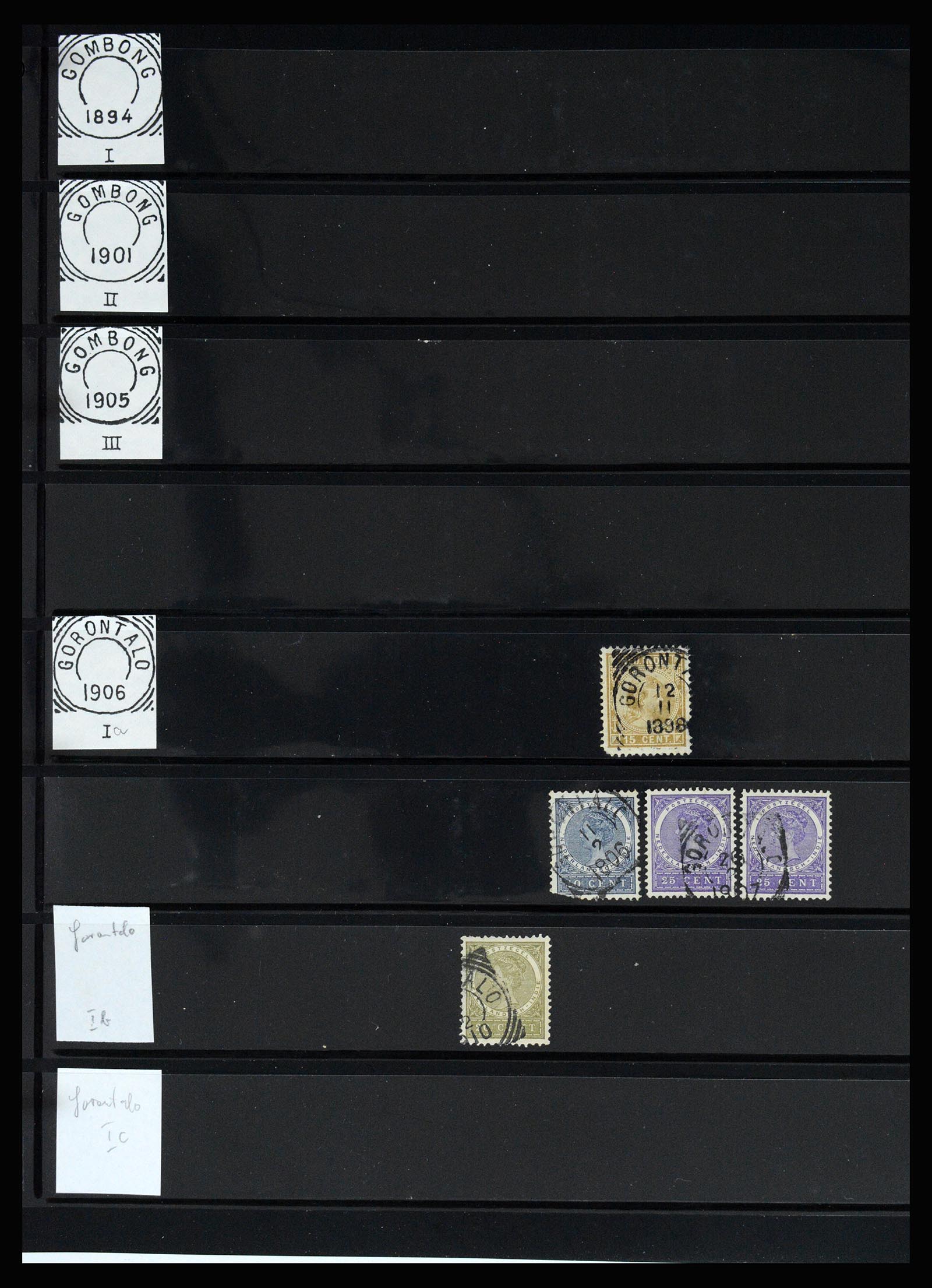 36512 120 - Stamp collection 36512 Nederlands Indië stempels 1872-1930.