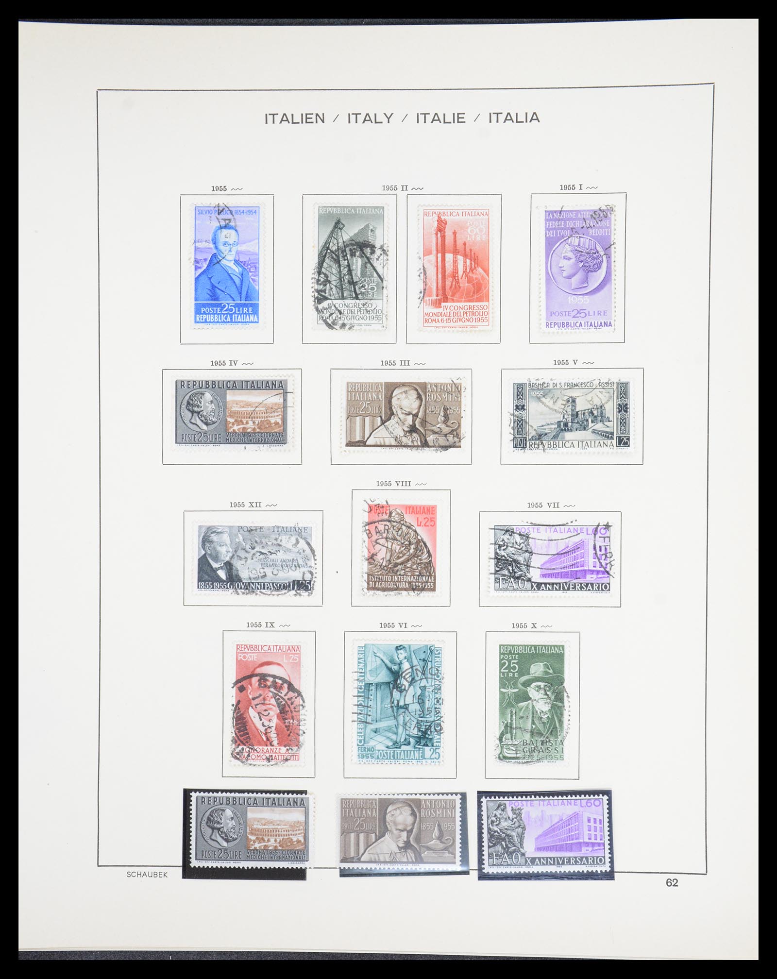 36513 061 - Postzegelverzameling 36513 Italië 1861-2005.