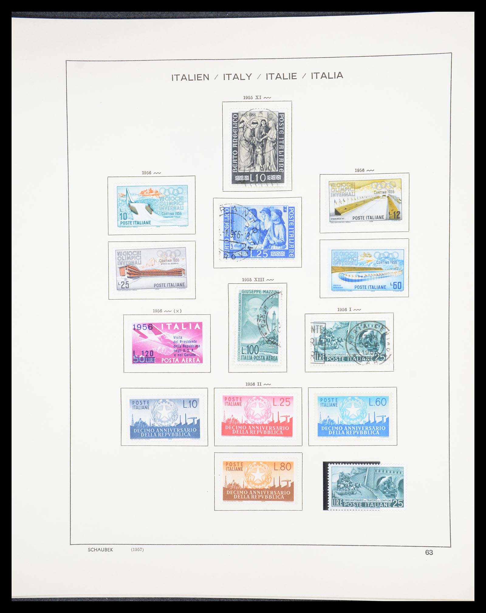 36513 062 - Postzegelverzameling 36513 Italië 1861-2005.