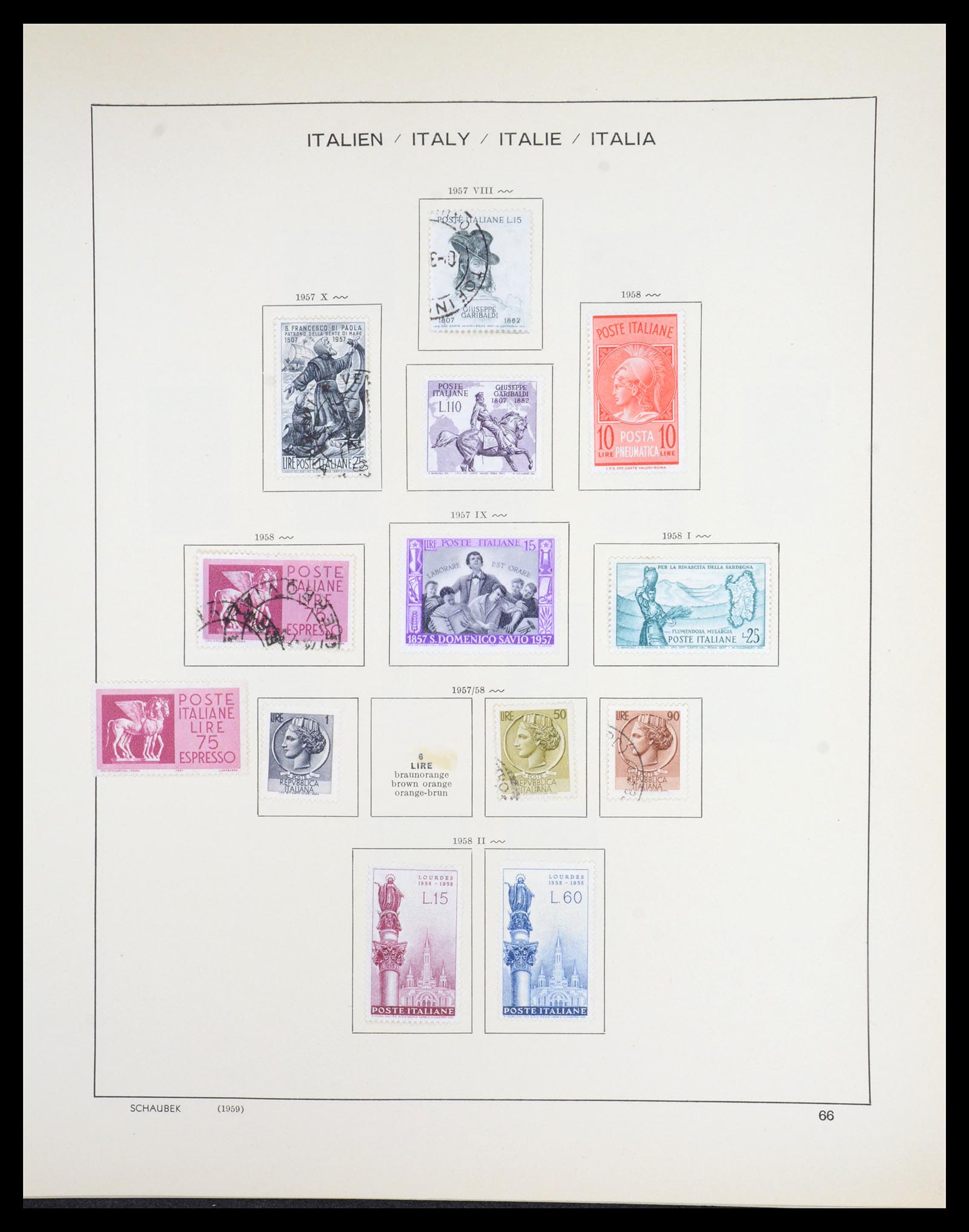 36513 068 - Postzegelverzameling 36513 Italië 1861-2005.