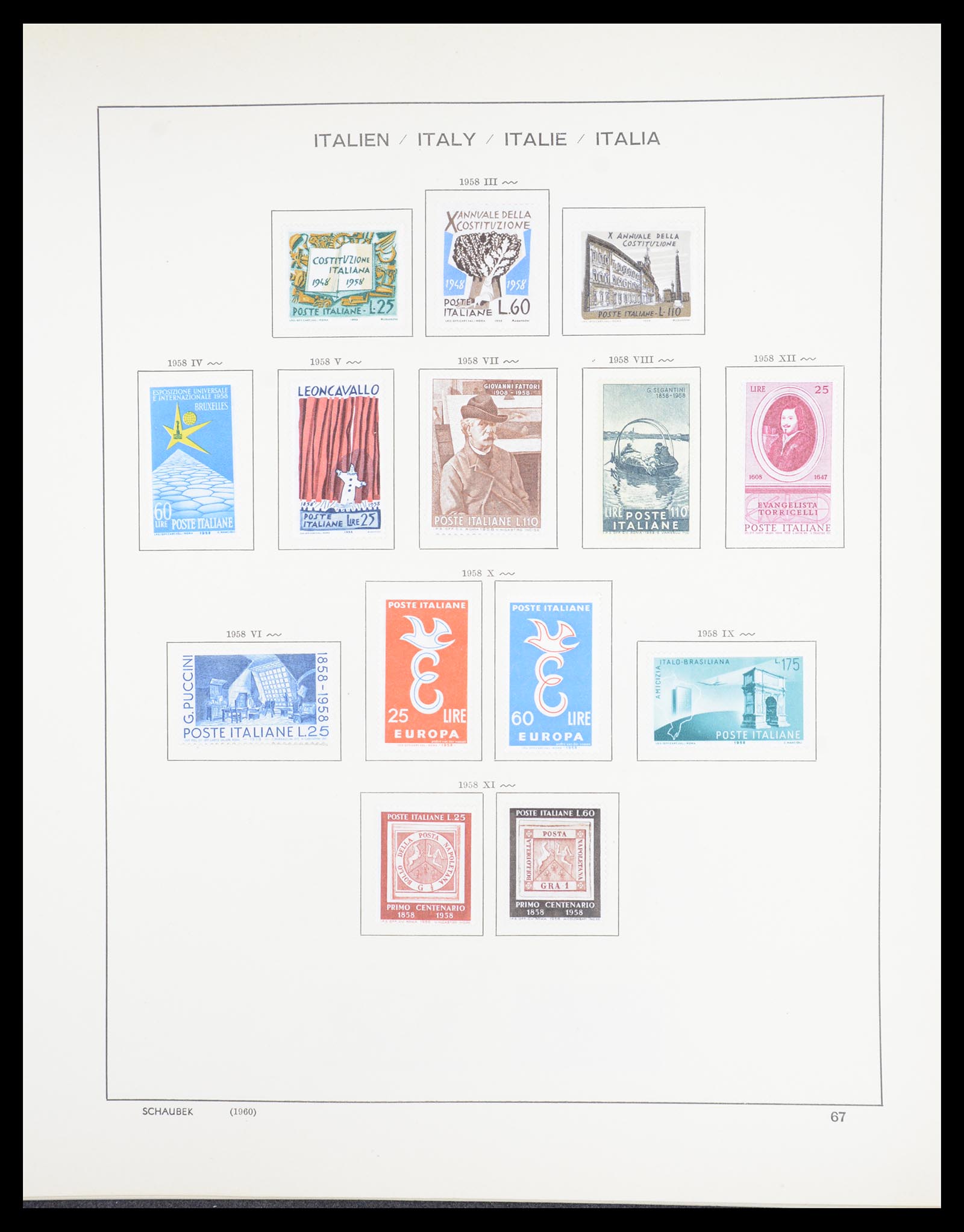 36513 069 - Postzegelverzameling 36513 Italië 1861-2005.