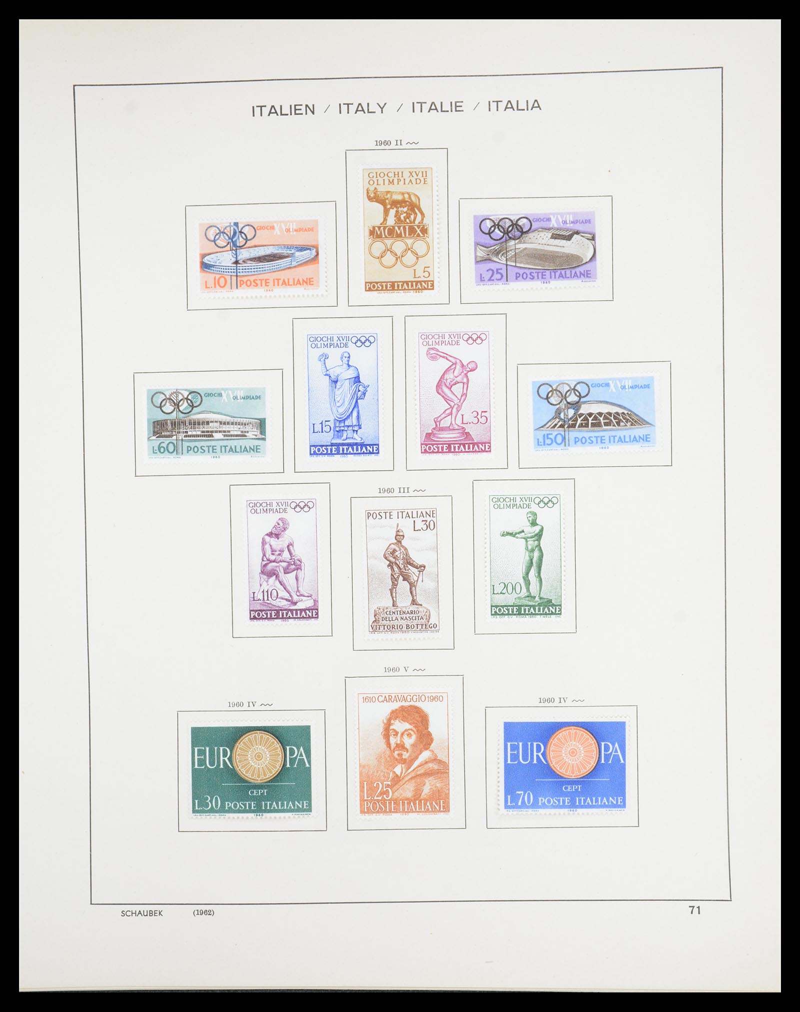 36513 073 - Postzegelverzameling 36513 Italië 1861-2005.