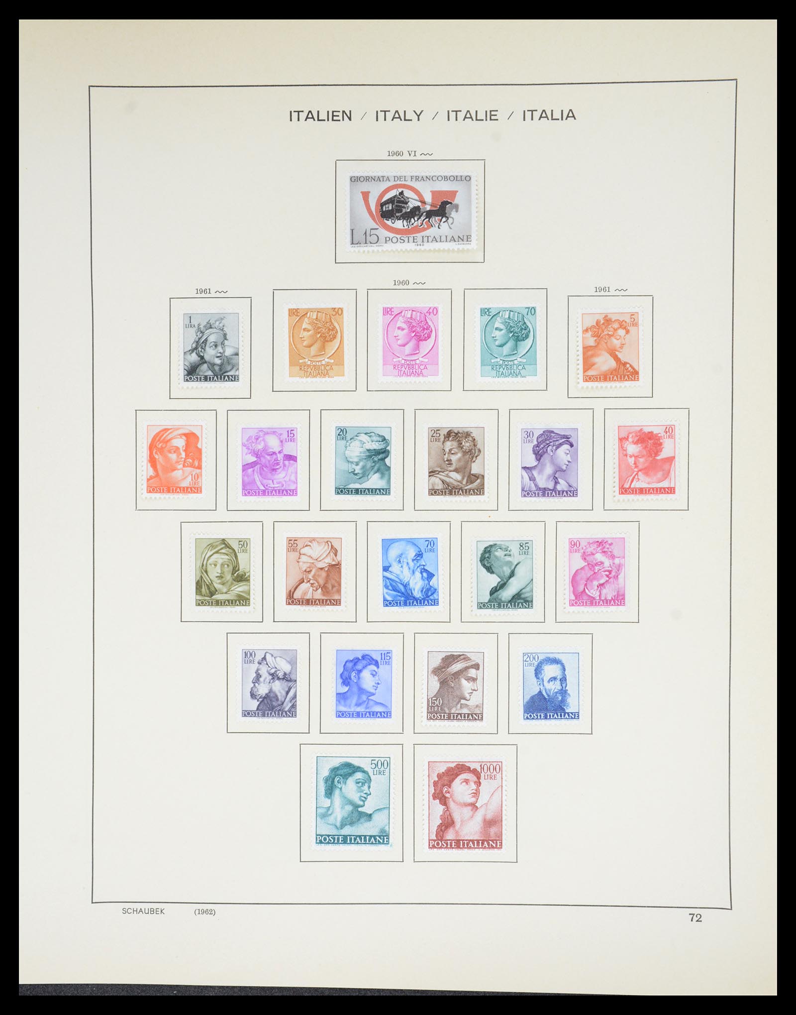 36513 074 - Postzegelverzameling 36513 Italië 1861-2005.