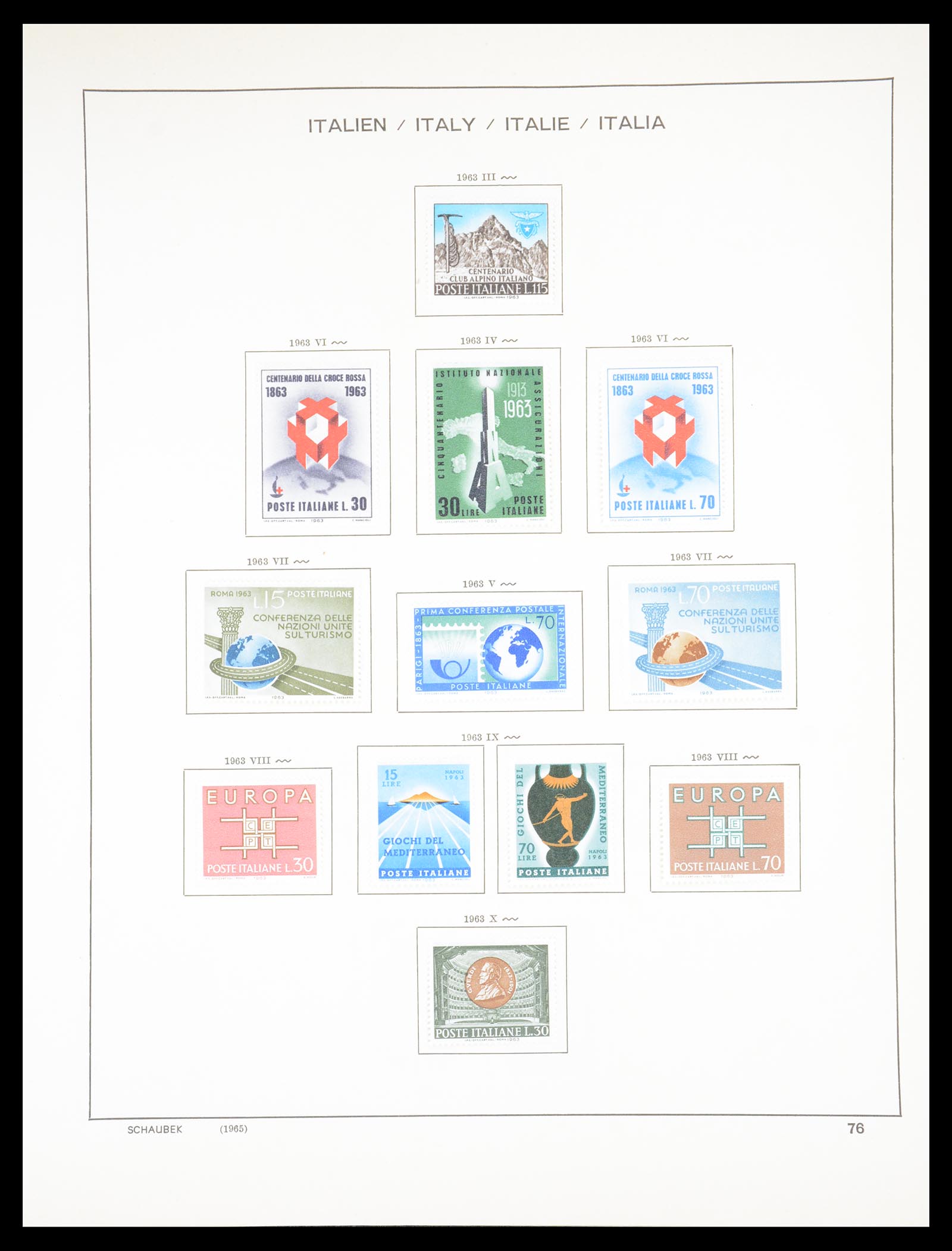 36513 079 - Postzegelverzameling 36513 Italië 1861-2005.