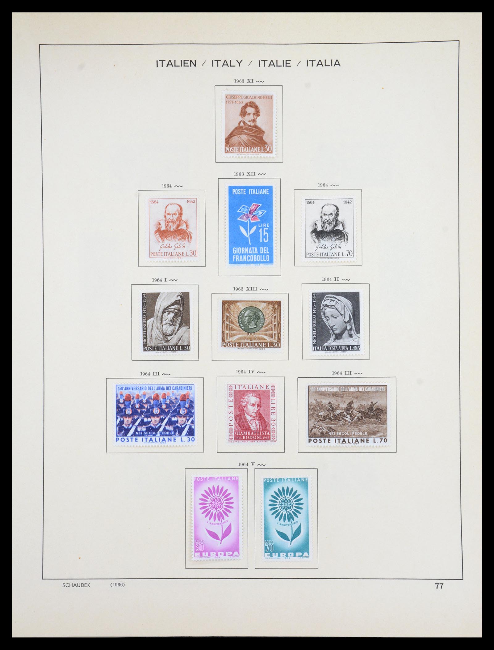 36513 080 - Postzegelverzameling 36513 Italië 1861-2005.