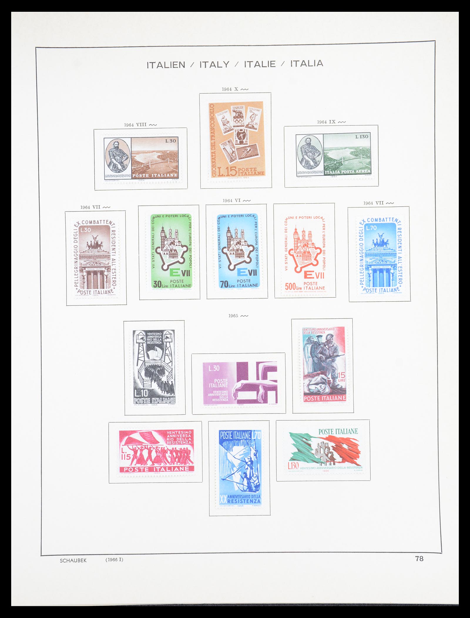 36513 081 - Postzegelverzameling 36513 Italië 1861-2005.