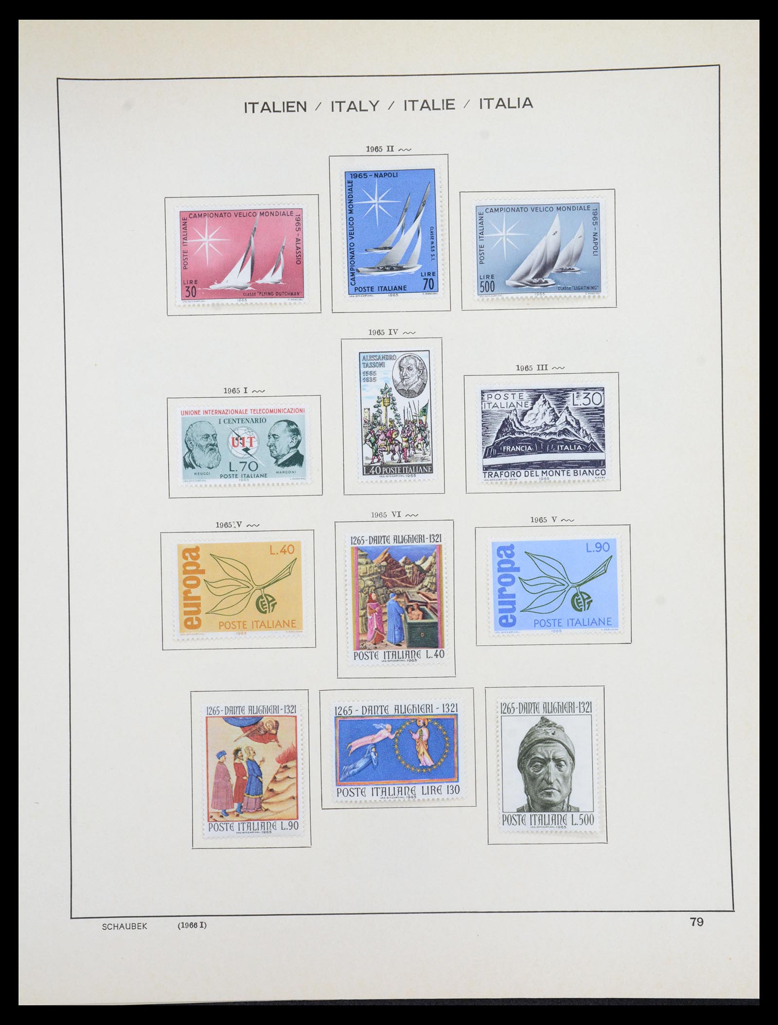 36513 082 - Postzegelverzameling 36513 Italië 1861-2005.