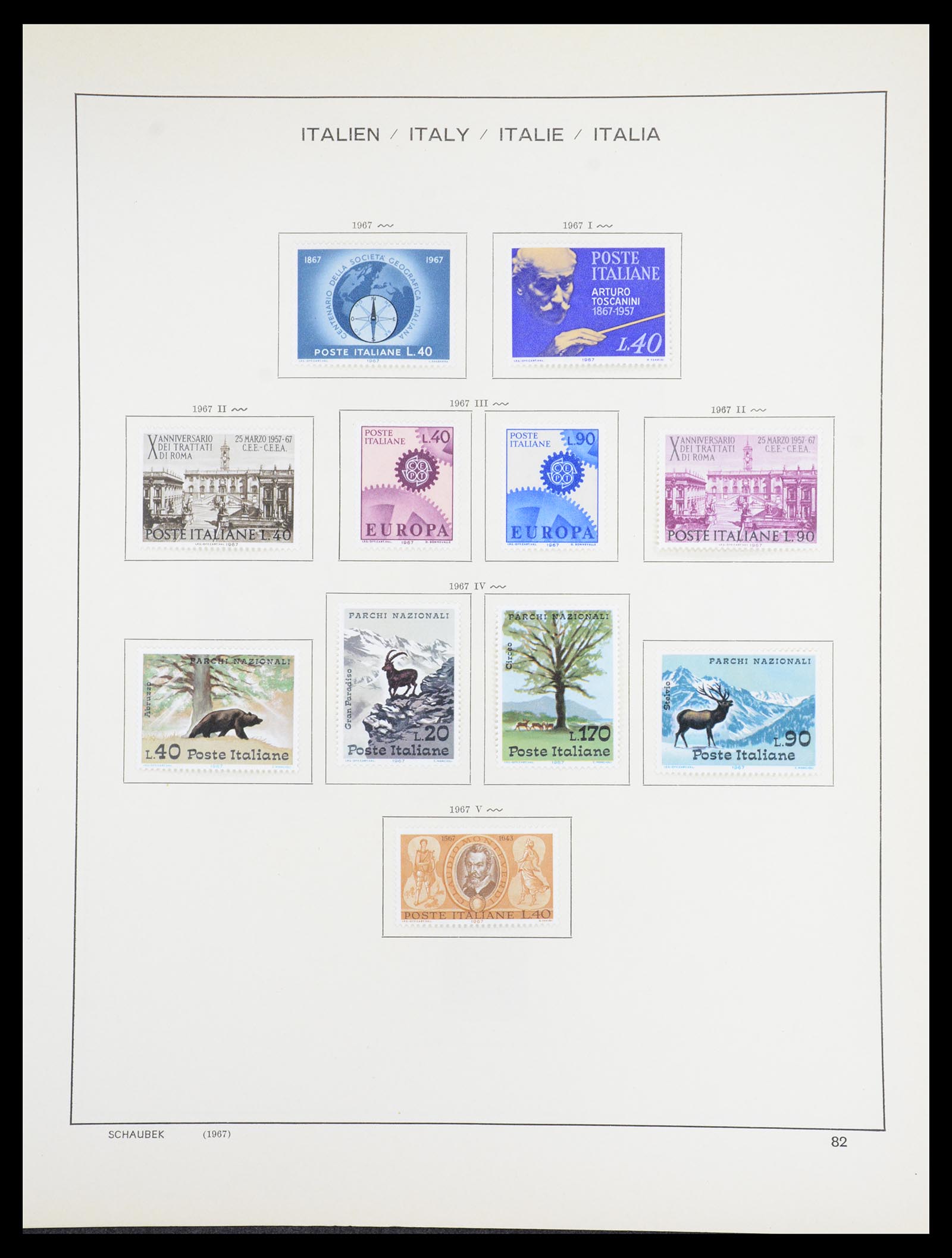 36513 085 - Postzegelverzameling 36513 Italië 1861-2005.