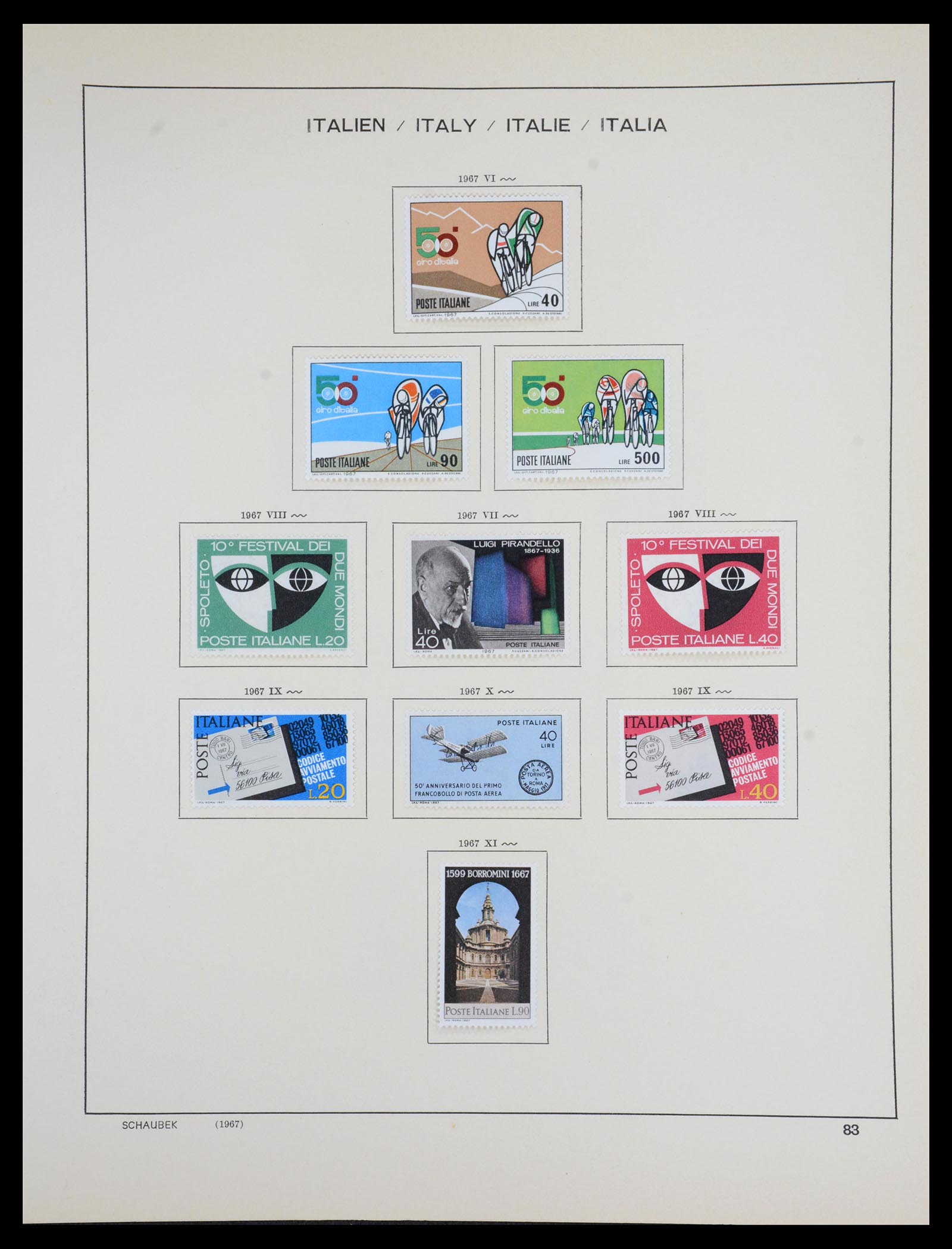 36513 086 - Postzegelverzameling 36513 Italië 1861-2005.