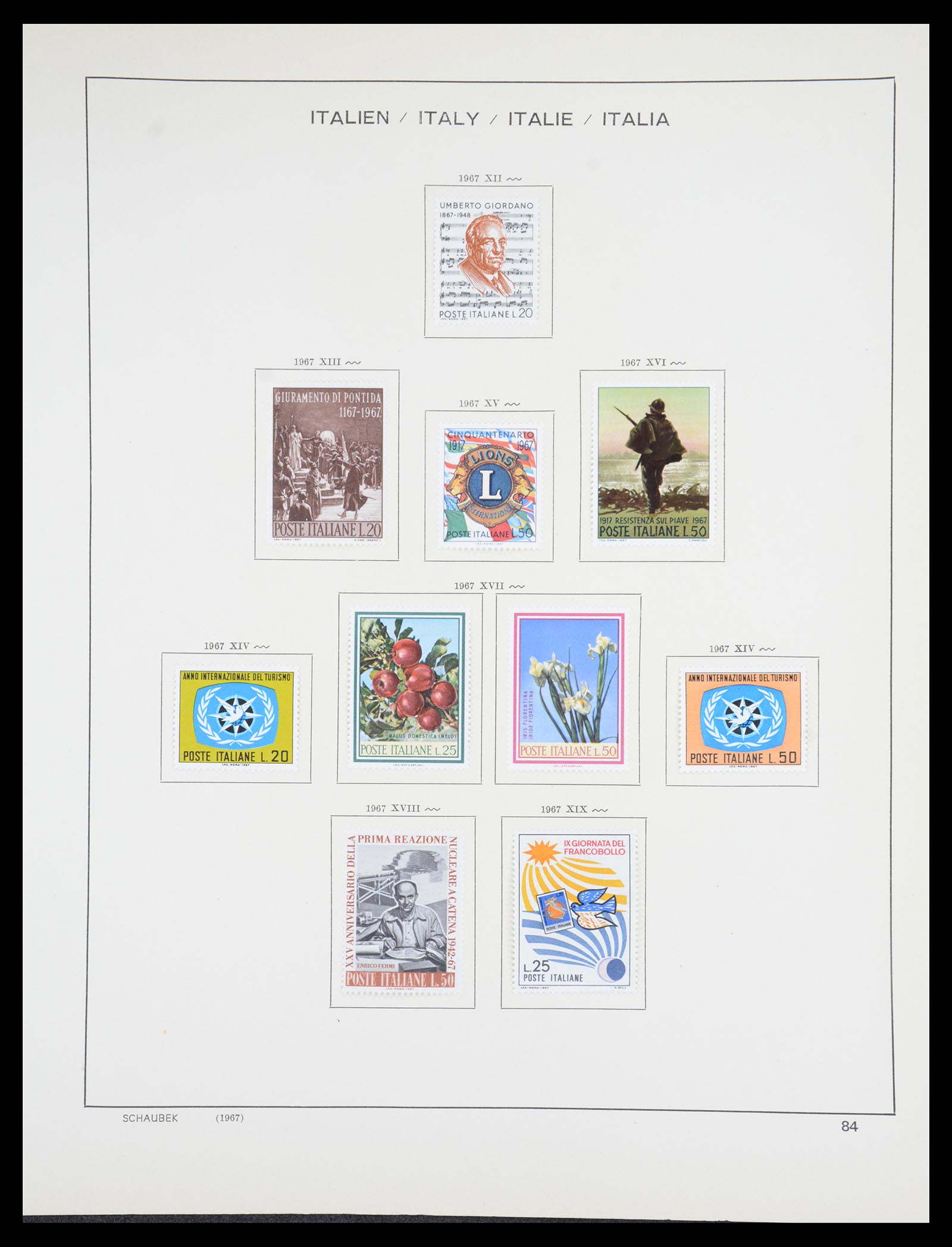 36513 087 - Postzegelverzameling 36513 Italië 1861-2005.